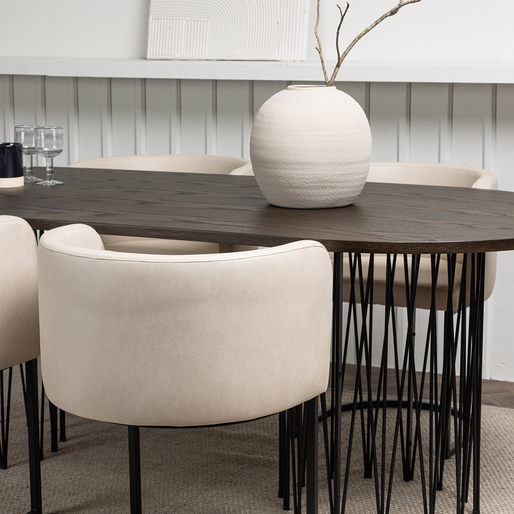 Matgrupp furniture/fashion Stone med 4 Simrishamn Stolar
