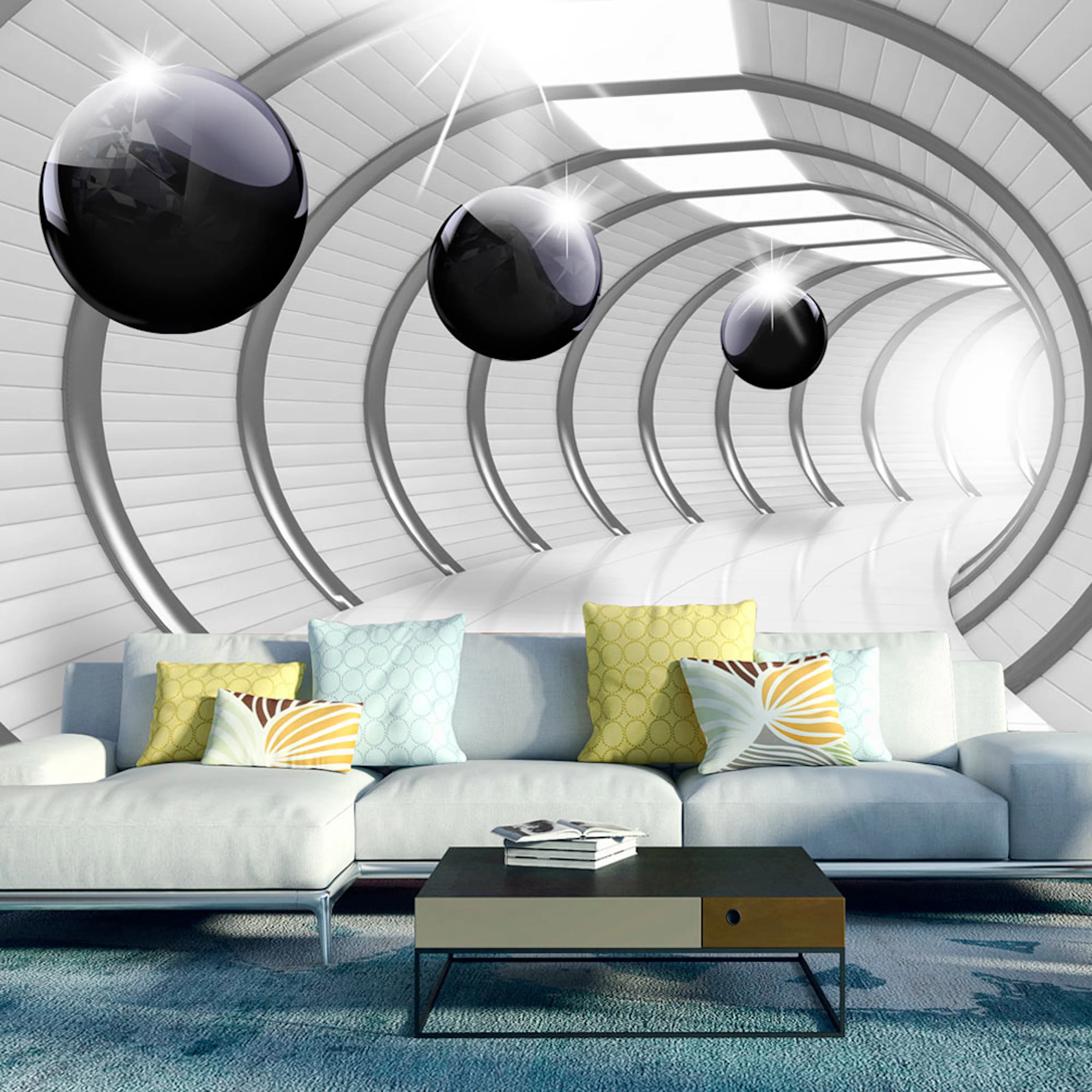Fototapet XXL Arkiio Futuristic Tunnel II 500x280 cm