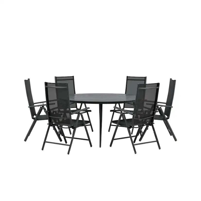 Matgrupp Venture Home Break Matgrupp Utomhus Rund 150 cm med 6 Break Positionsstol
