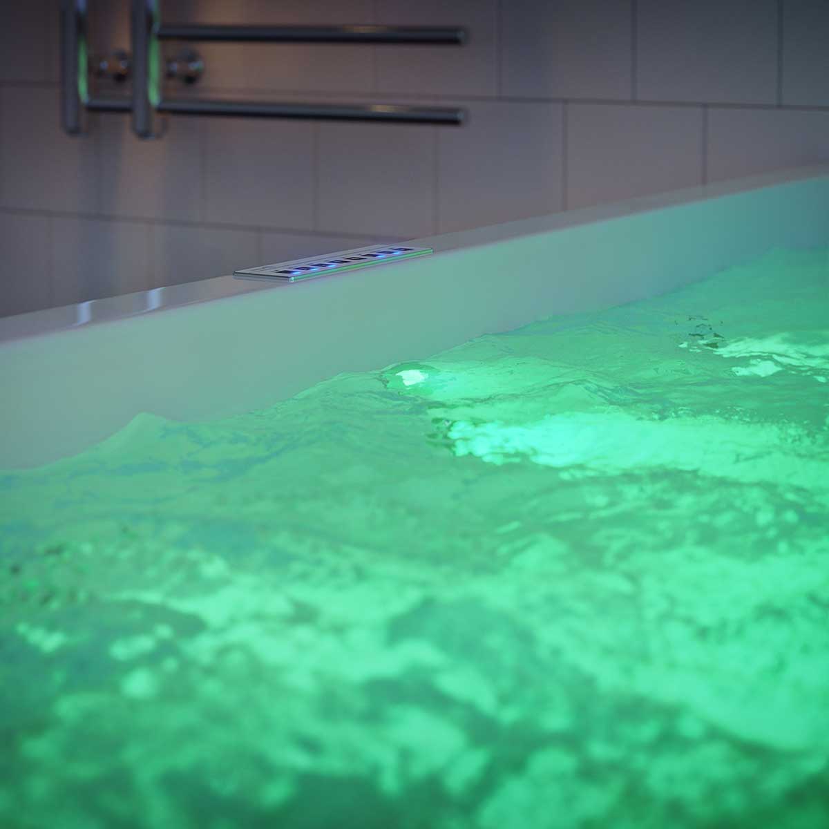 Massagesystem 2 + Underhållsvärmare 1,5kW + Led-belysning