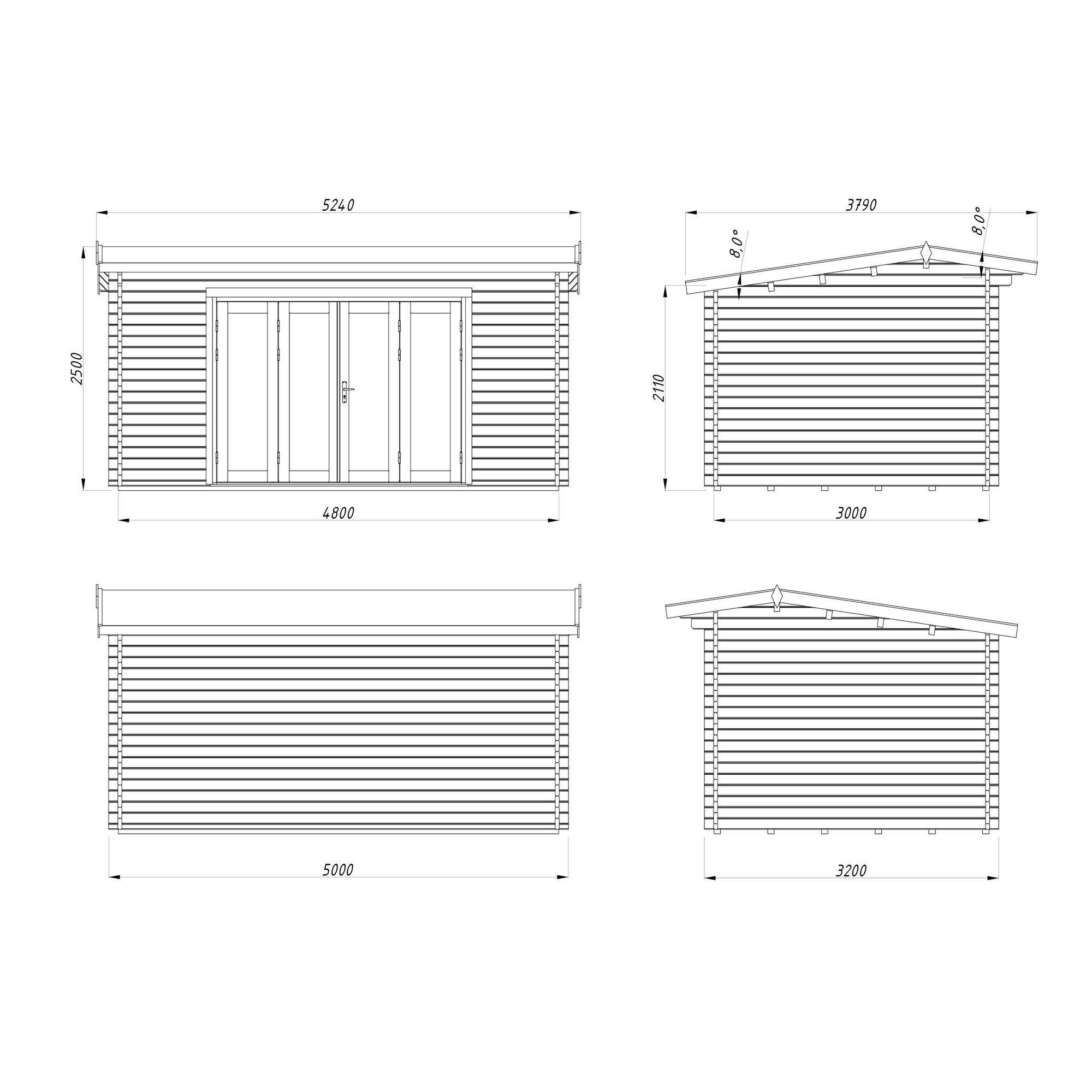 Stuga Palmako Ines 14,4 m2