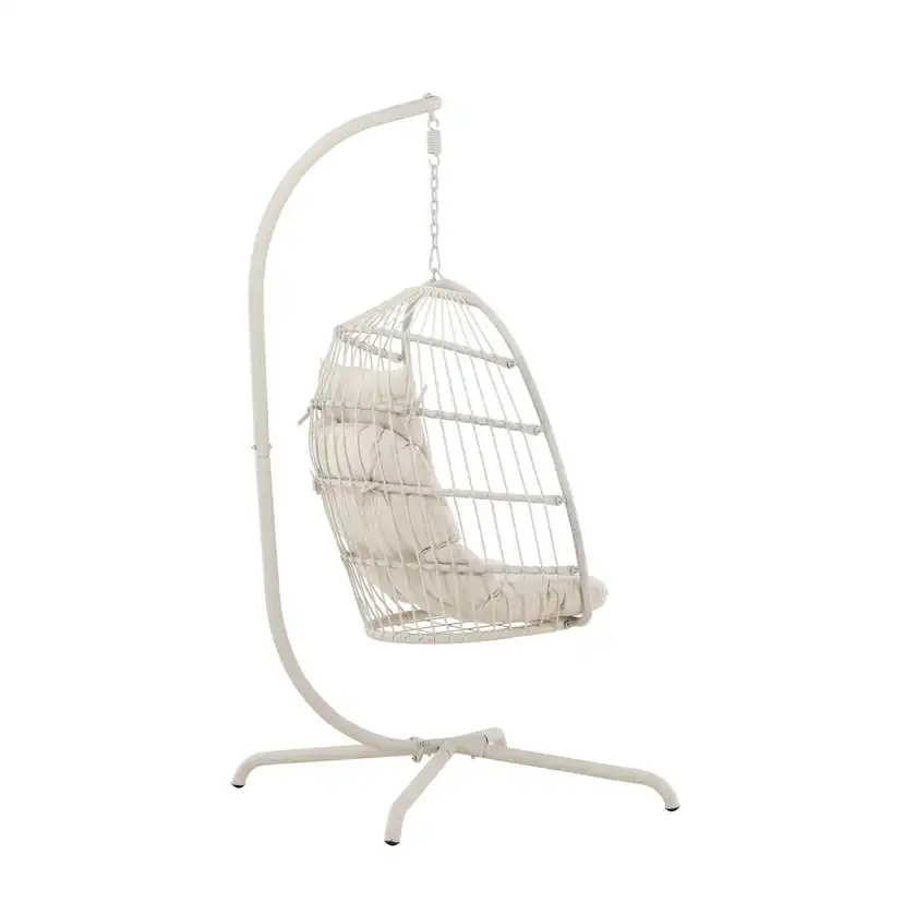 Trezza Haning Chair - Beige / Beige Beige