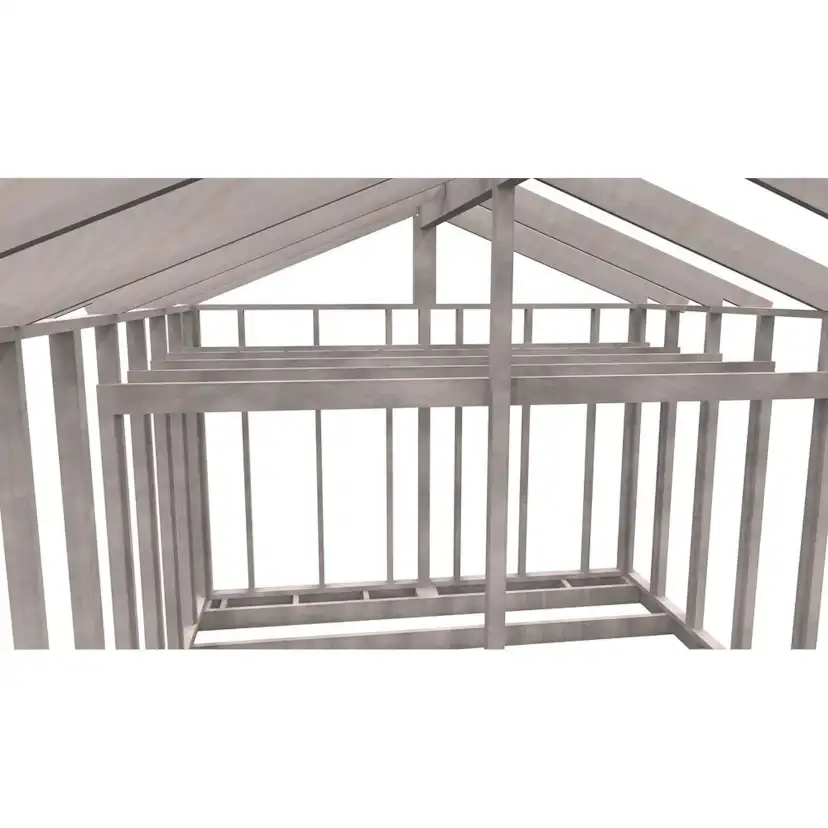 Attefallsstomme Byggstommar 22 grader Med Loft 6000x3940 mm Färdiga Sektioner