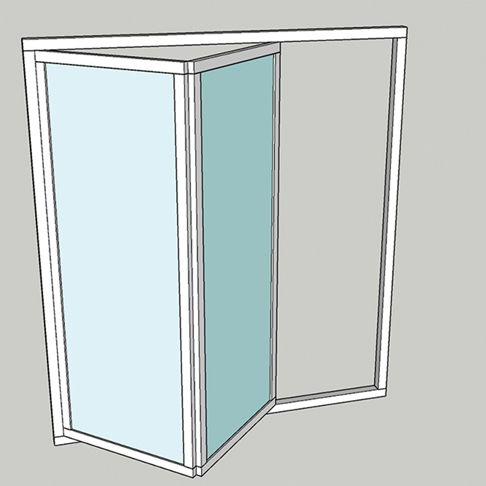 Vikparti Allvy Sunroom s75 3-Glas 2-Delad