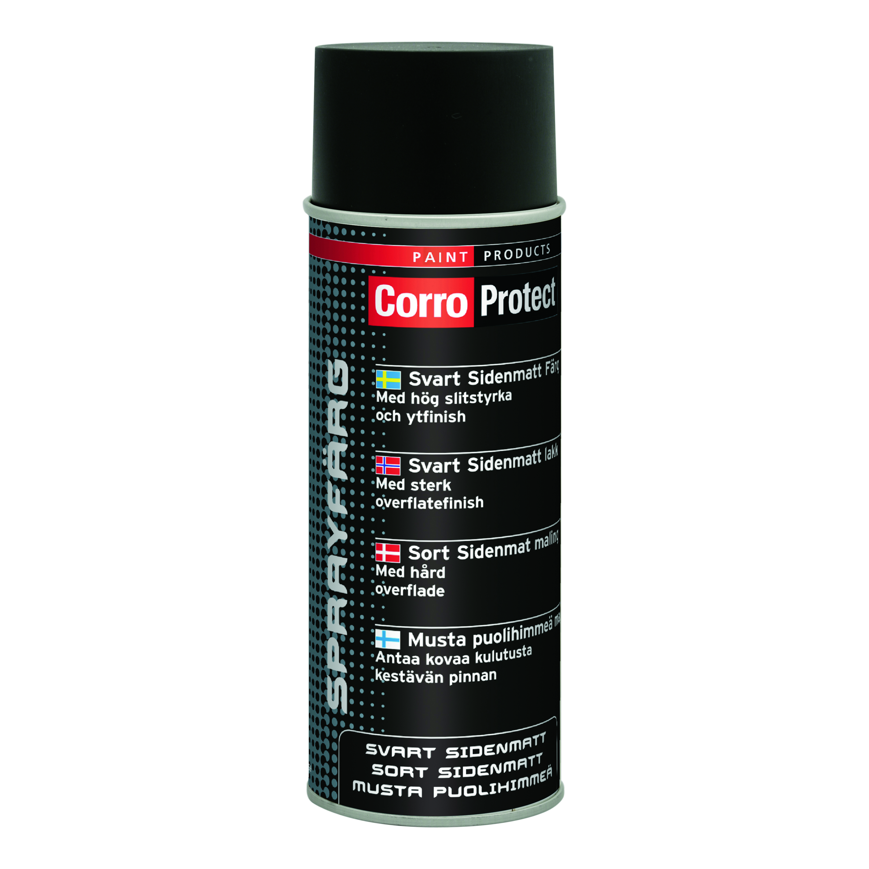 Täckfärg CorroProtect Färg Matt Svart