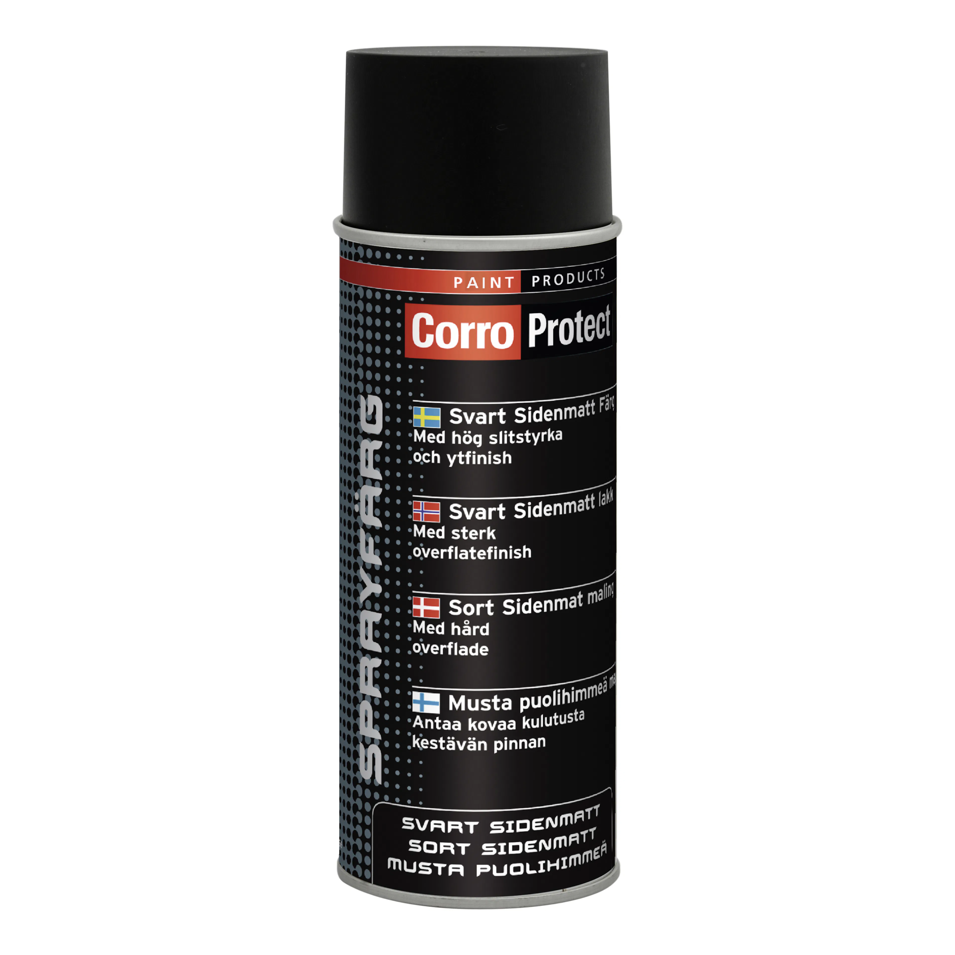 Täckfärg CorroProtect Färg Matt Svart