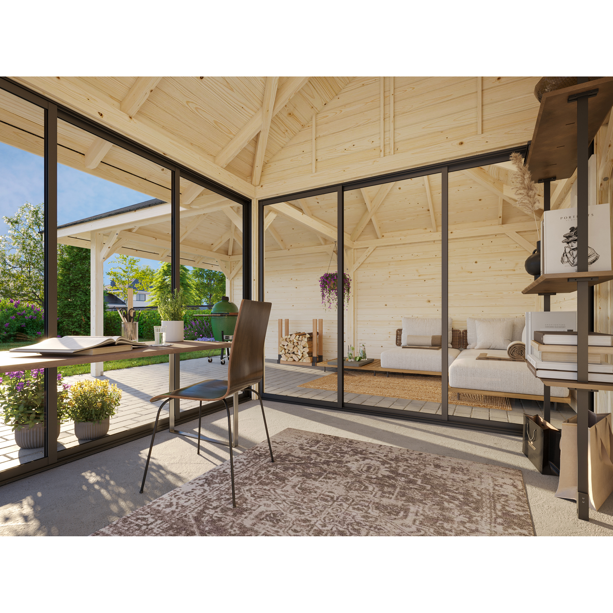 Bianca 24,9 m2 Set 212 Slide WTDIP Impregnerad transparent