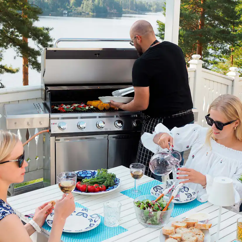 Gasolgrill Kobe Premium 6+1 RST PRE Grå