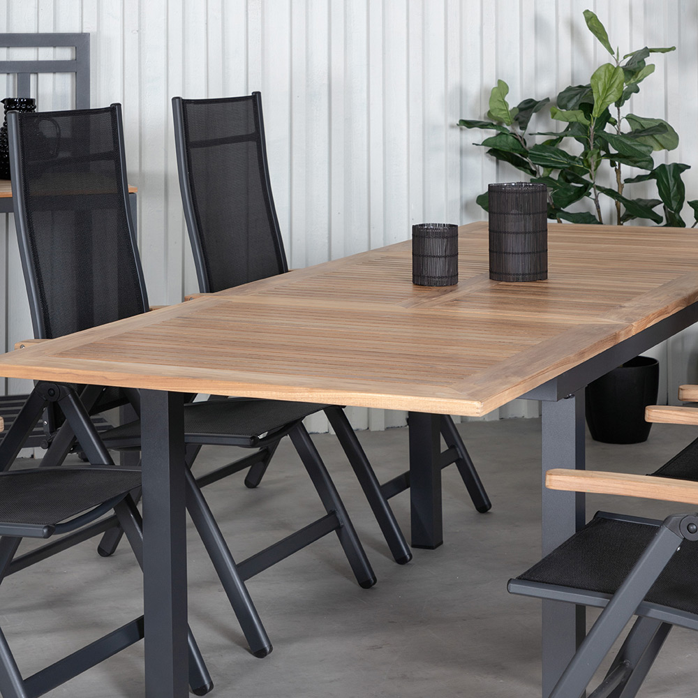 Matgrupp Utomhus Venture Home Perla 152 med 6 Perla PositionsTrädgårdsstolar
