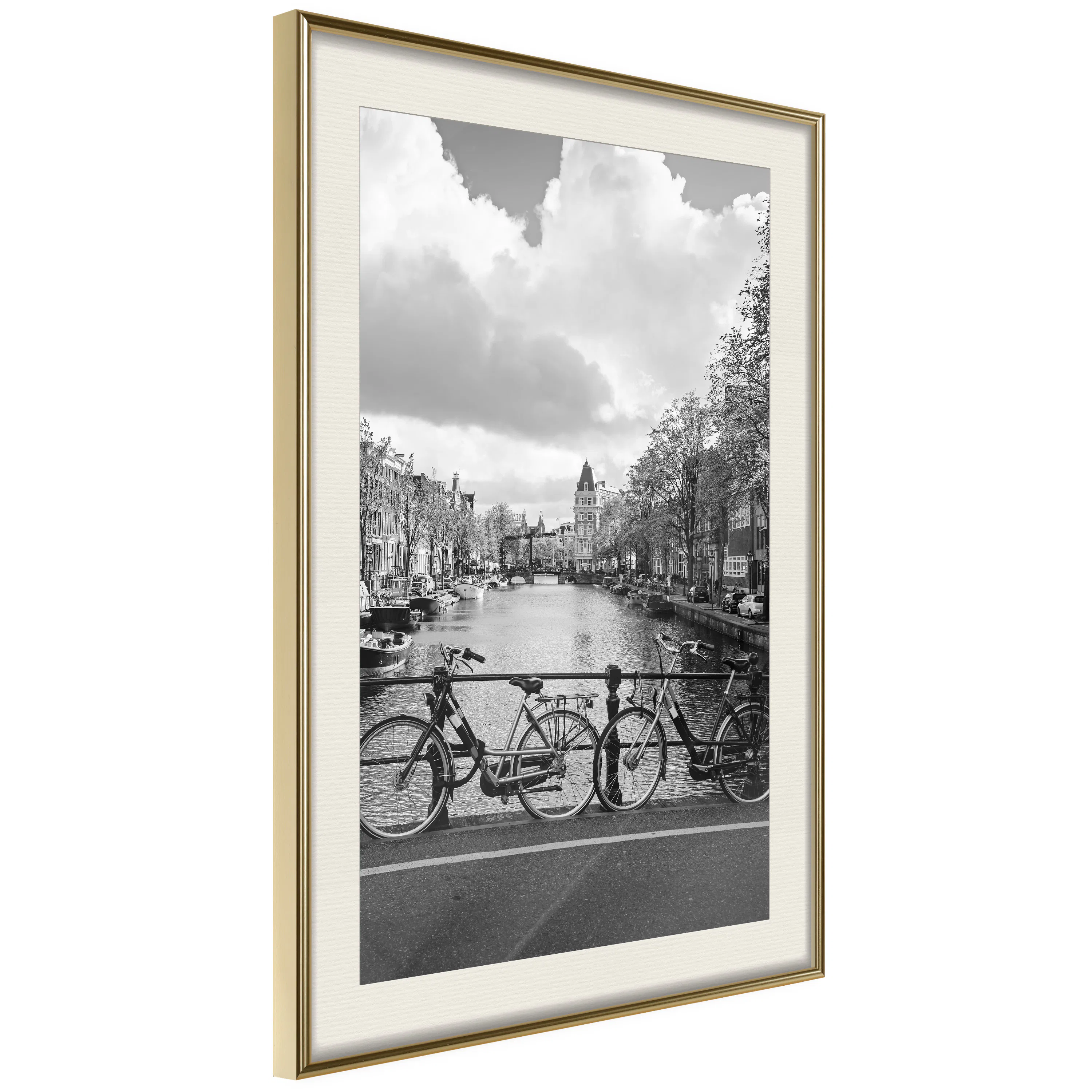 Poster Artgeist Affisch Bikes On Bridge