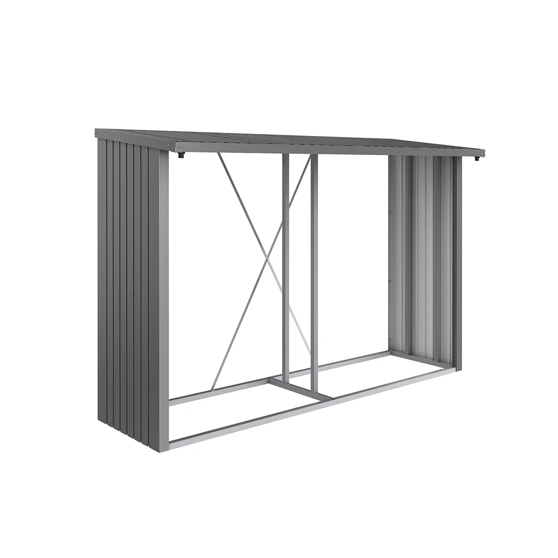 Vedförråd Biohort Woodstock 300 Metallic Kvartsgrå