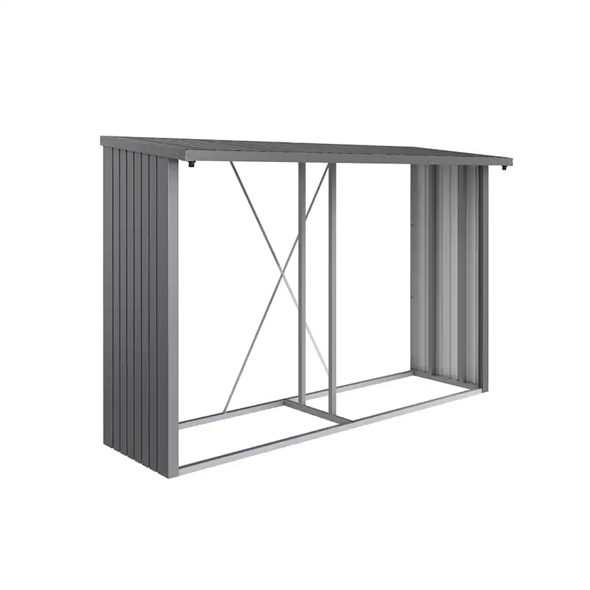 Vedförråd Biohort Woodstock 300 Metallic Kvartsgrå