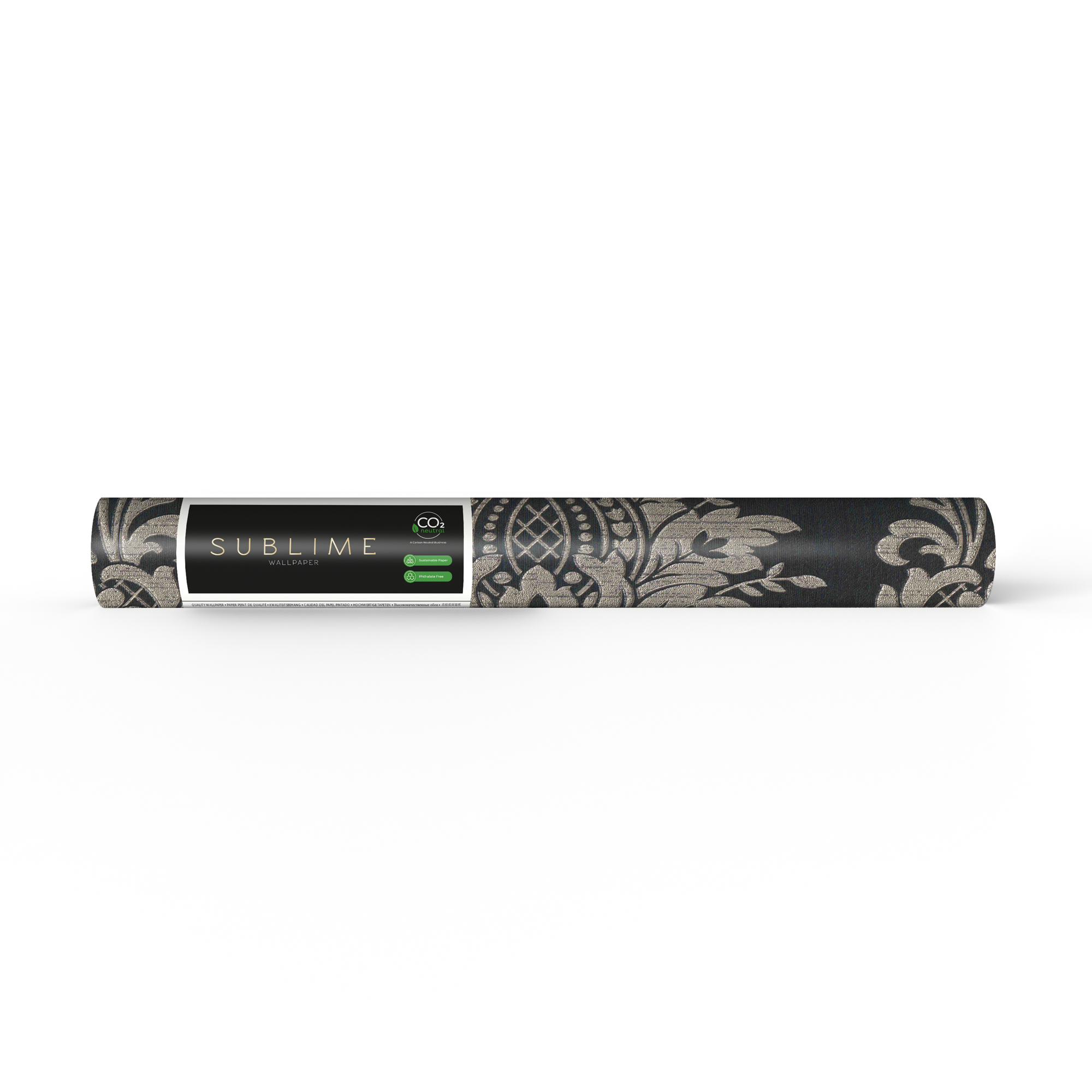 Tapet Sublime Damask Svart 121142