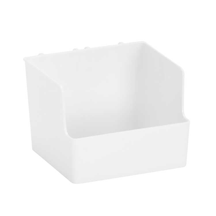 Hög box f förvaringsskena vit Vit