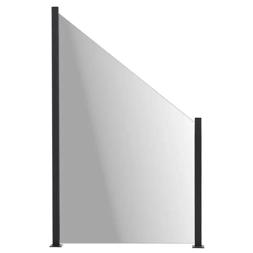 Glasstaket Hortus med Aluminiumskena Lutad