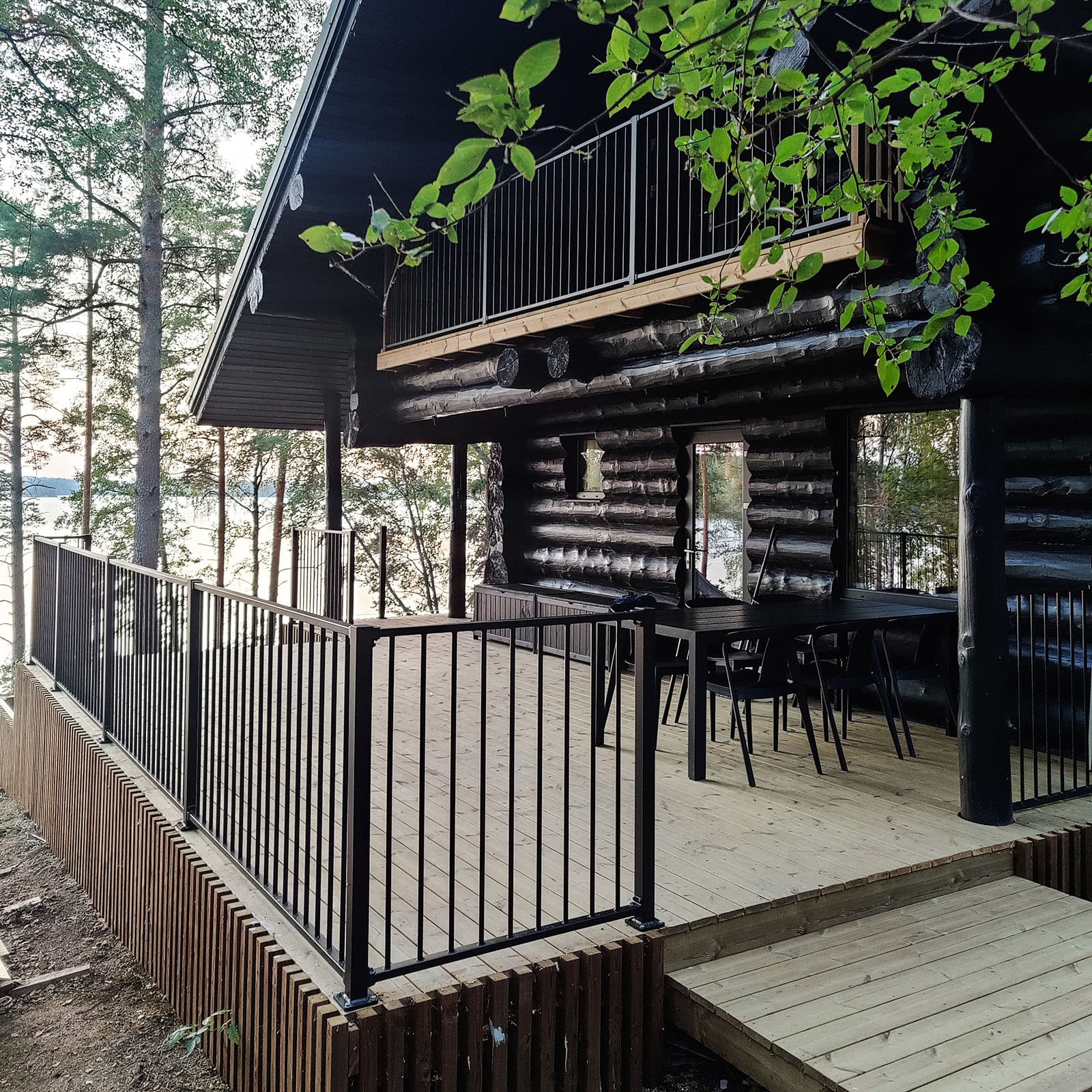 Staket Green Land Garden Aluminium Svart