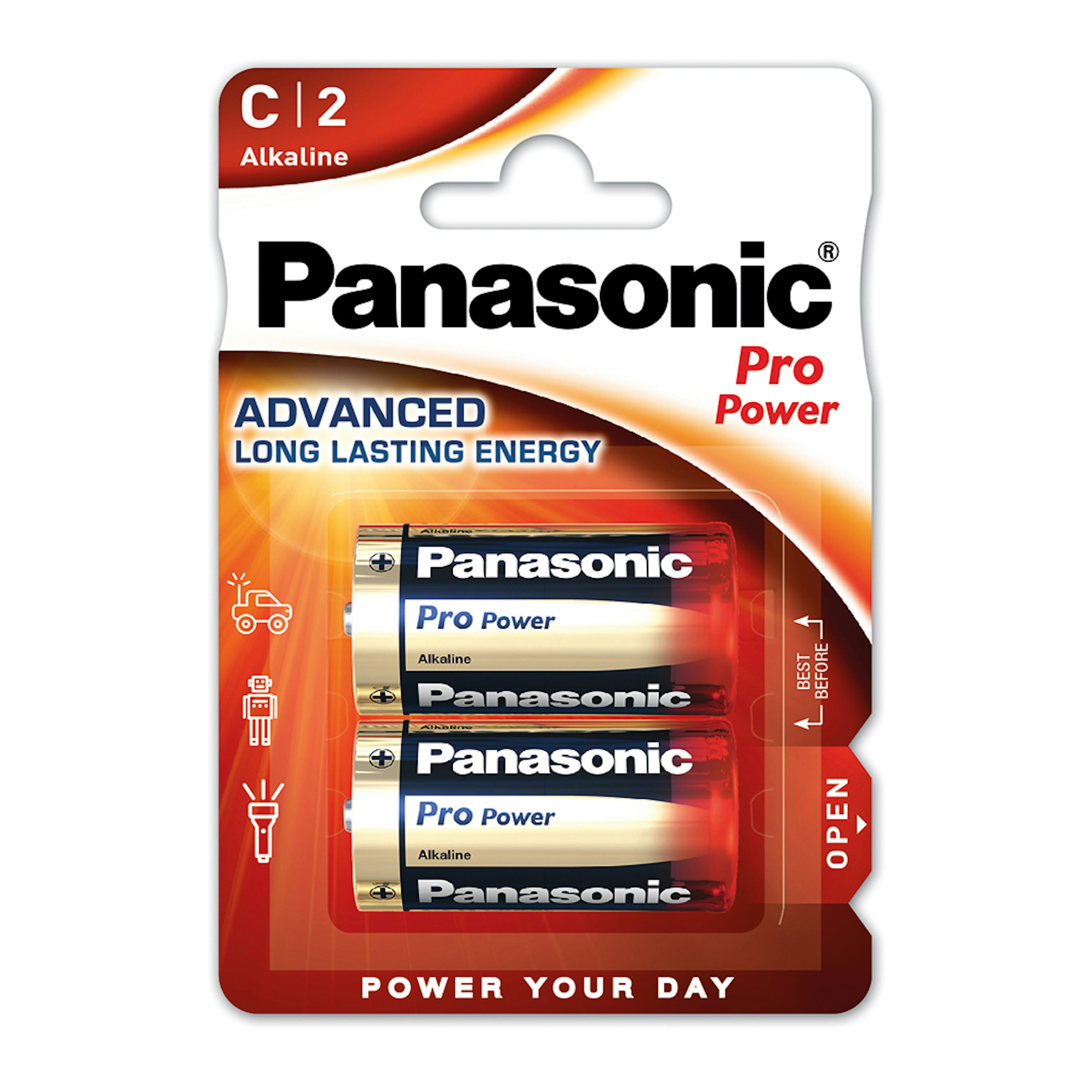 Batteri Panasonic LR14 (C) batterier 2-pack