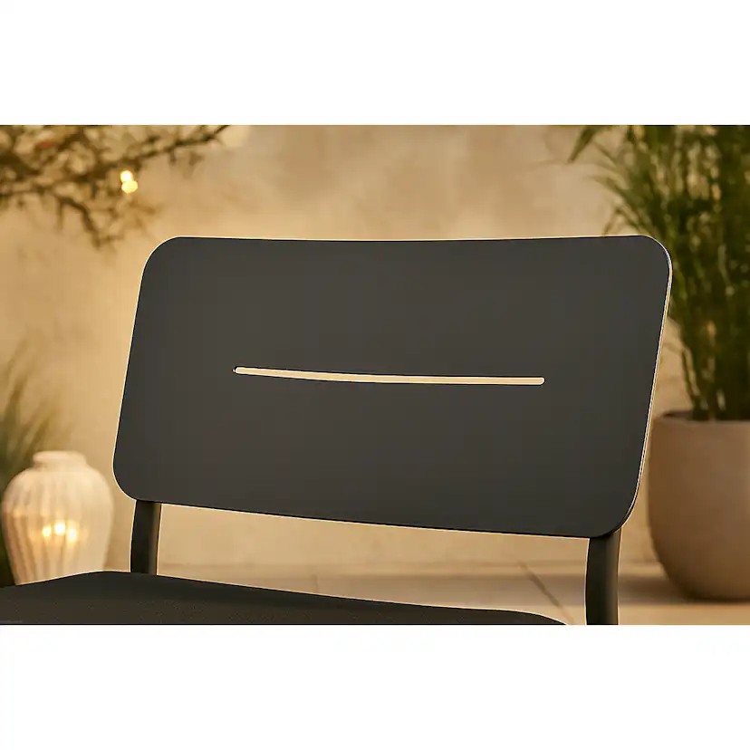 Lina lounge Chair - Black / Black Cushion Svart