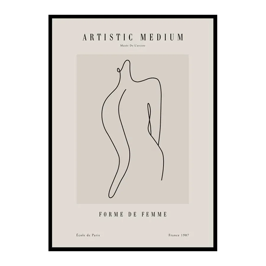 Poster Gallerix Picasso Forme femme