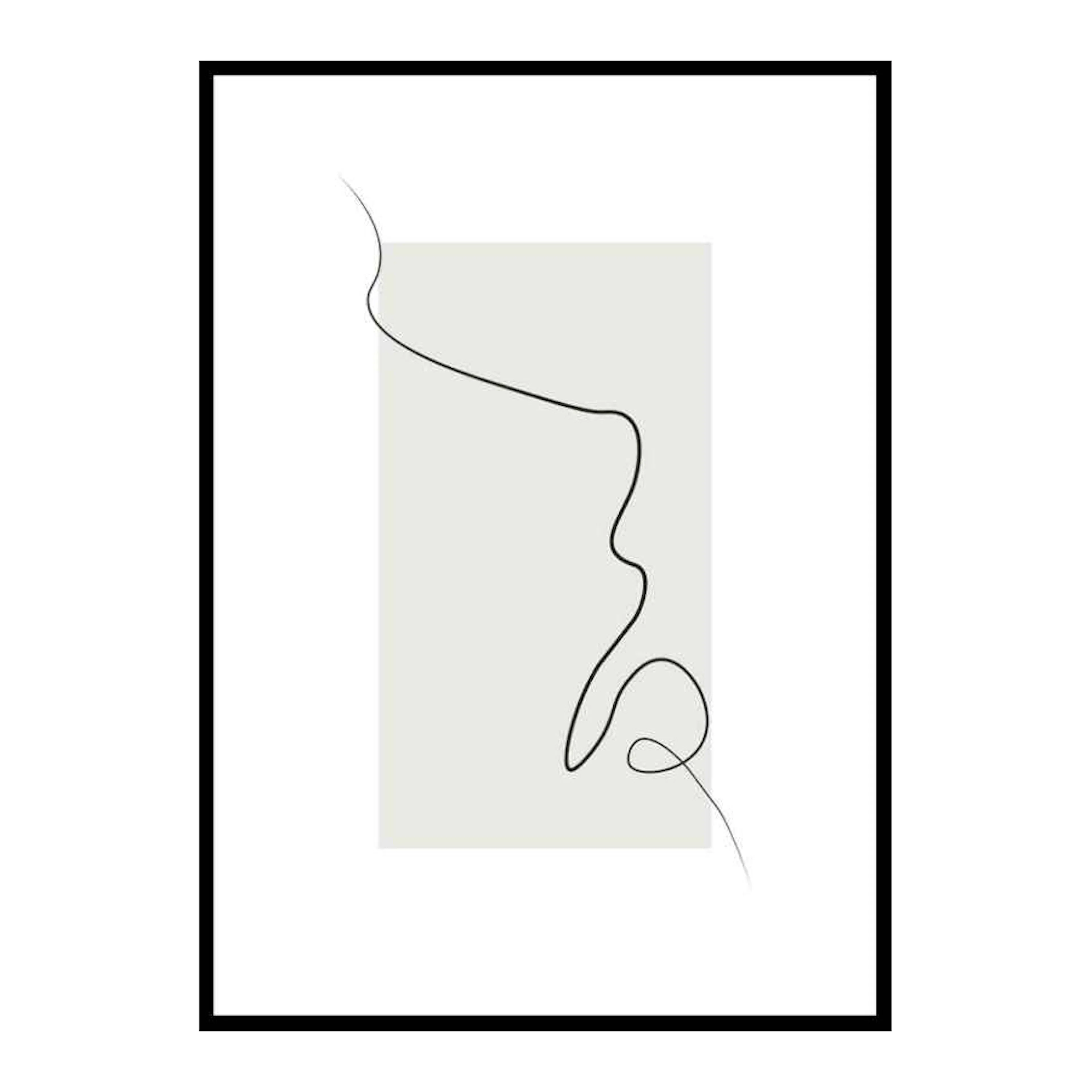 Poster Gallerix Shapes Line Art No2