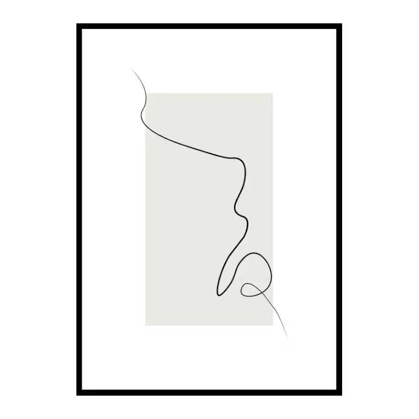 Poster Gallerix Shapes Line Art No2