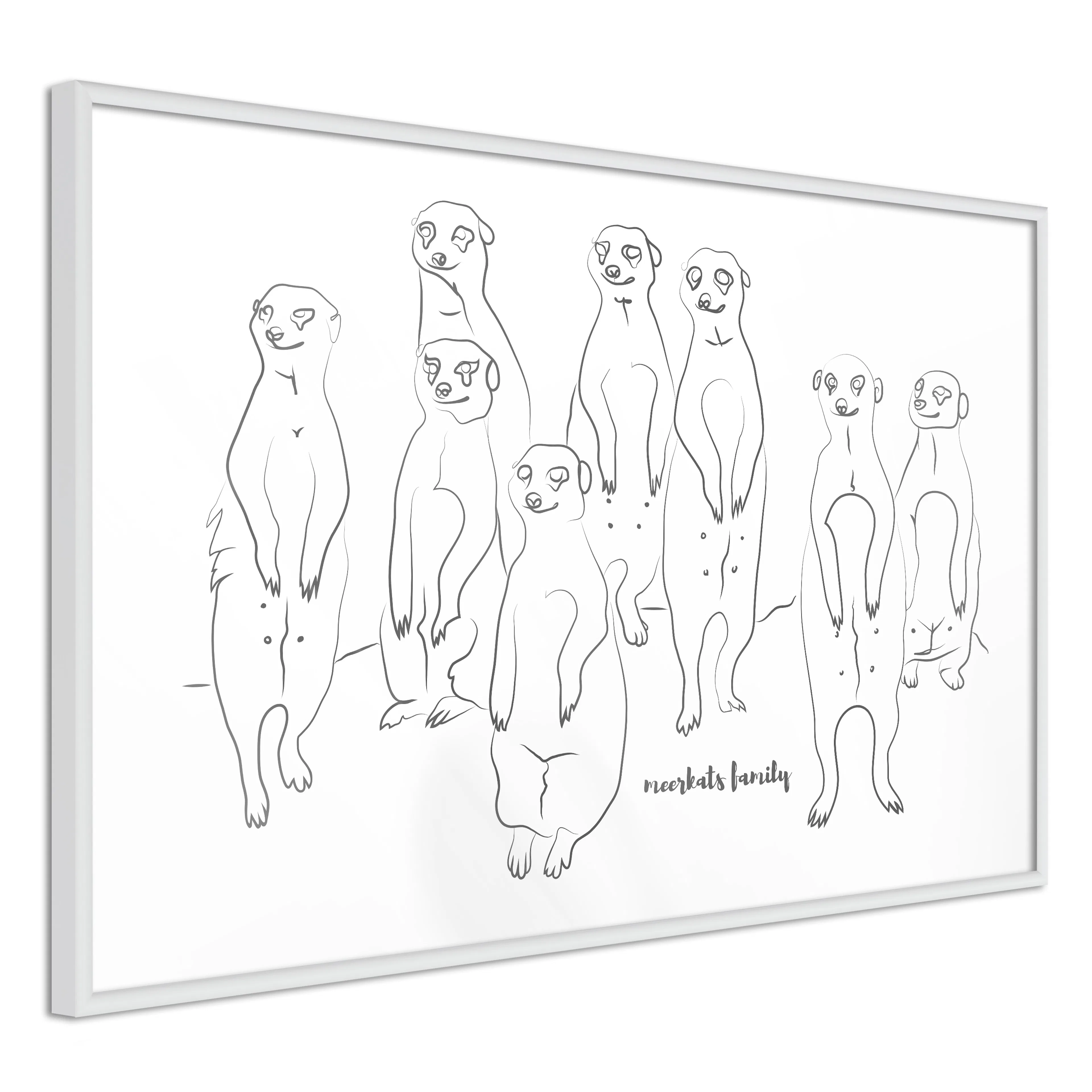 Poster Artgeist Affisch Meerkats Family