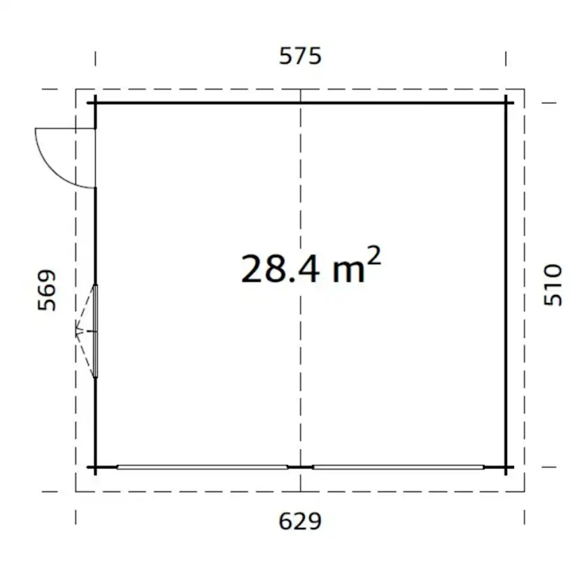 Roger 28,4 m2 kit Impregnerad transparent