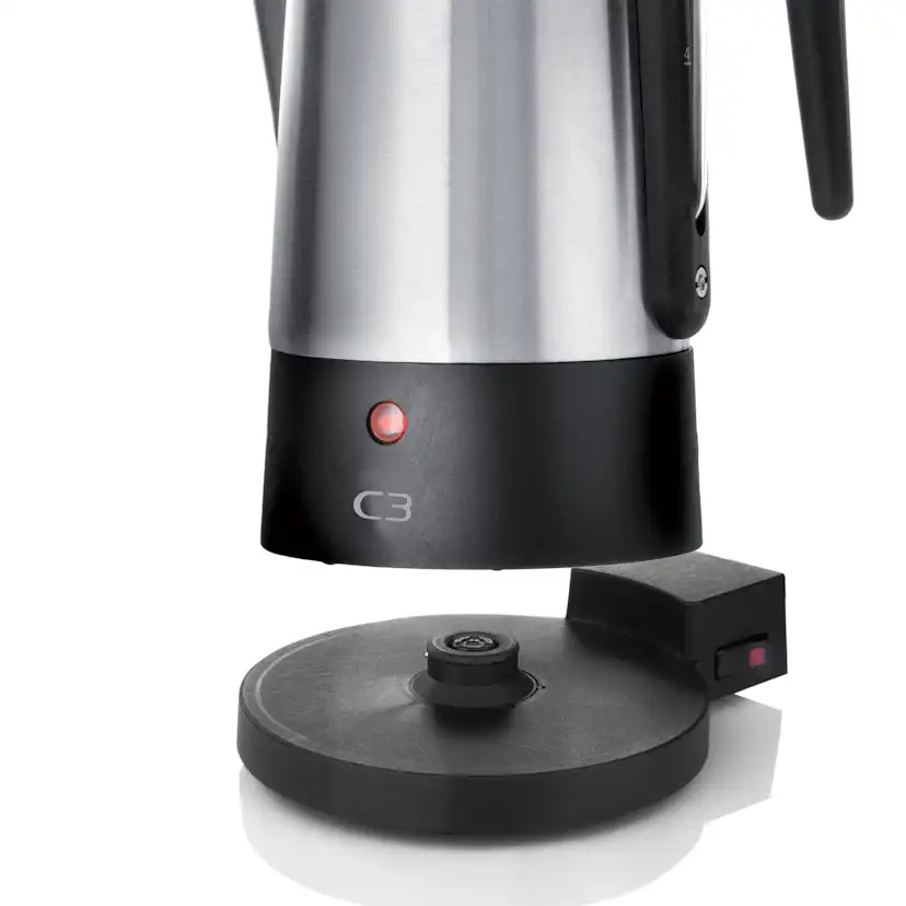 Perkolator Champion C3 Design Borstat Rostfritt Stål 6kp