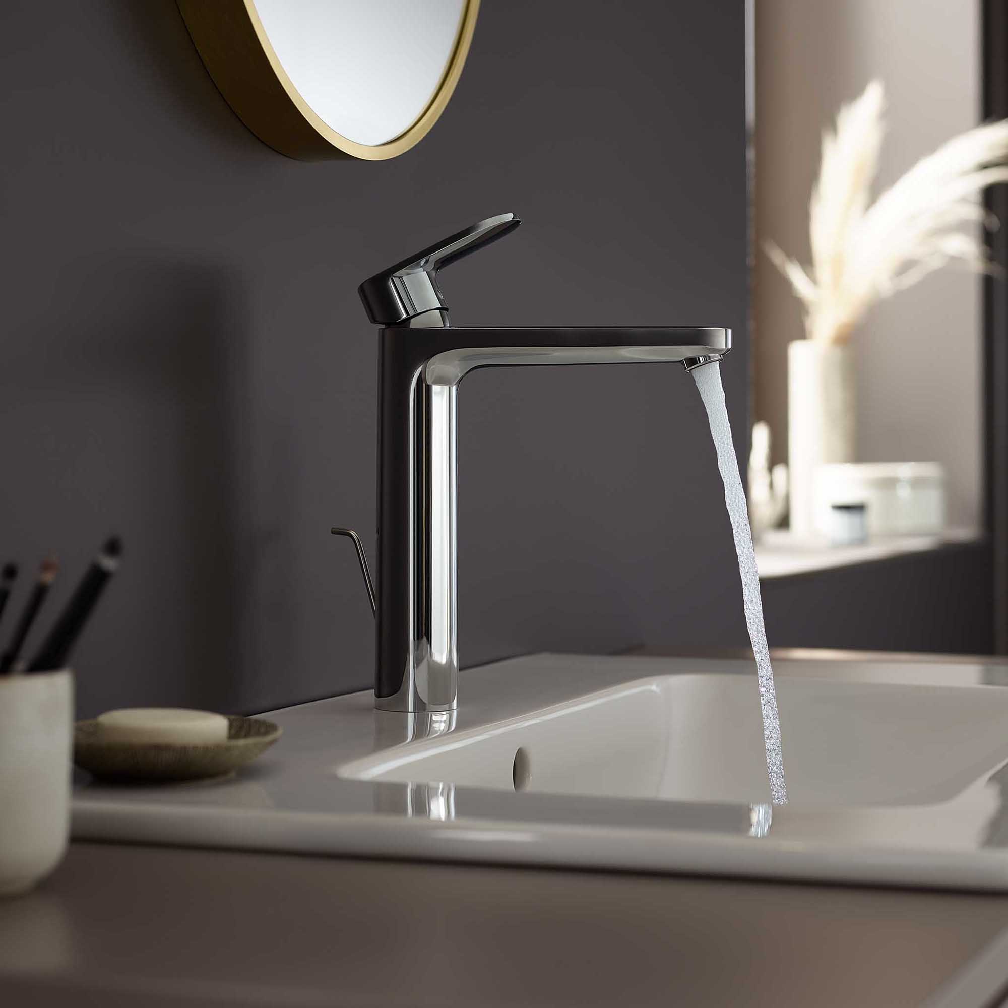 Tvättställsblandare Hansgrohe Vernis Blend 190 med Lyftventil