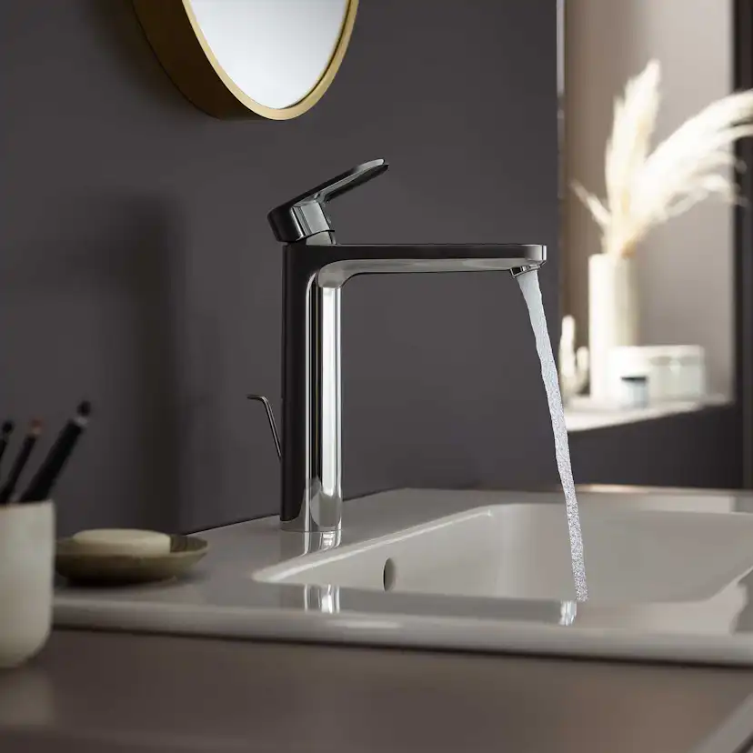 Tvättställsblandare Hansgrohe Vernis Blend 190 med Lyftventil