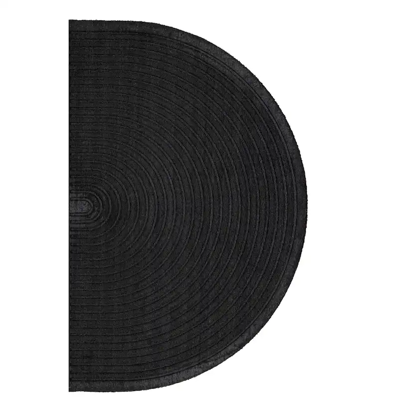 Teodor 50% Rubber 50% PP - 60*90- -Rectangular-Black Svart