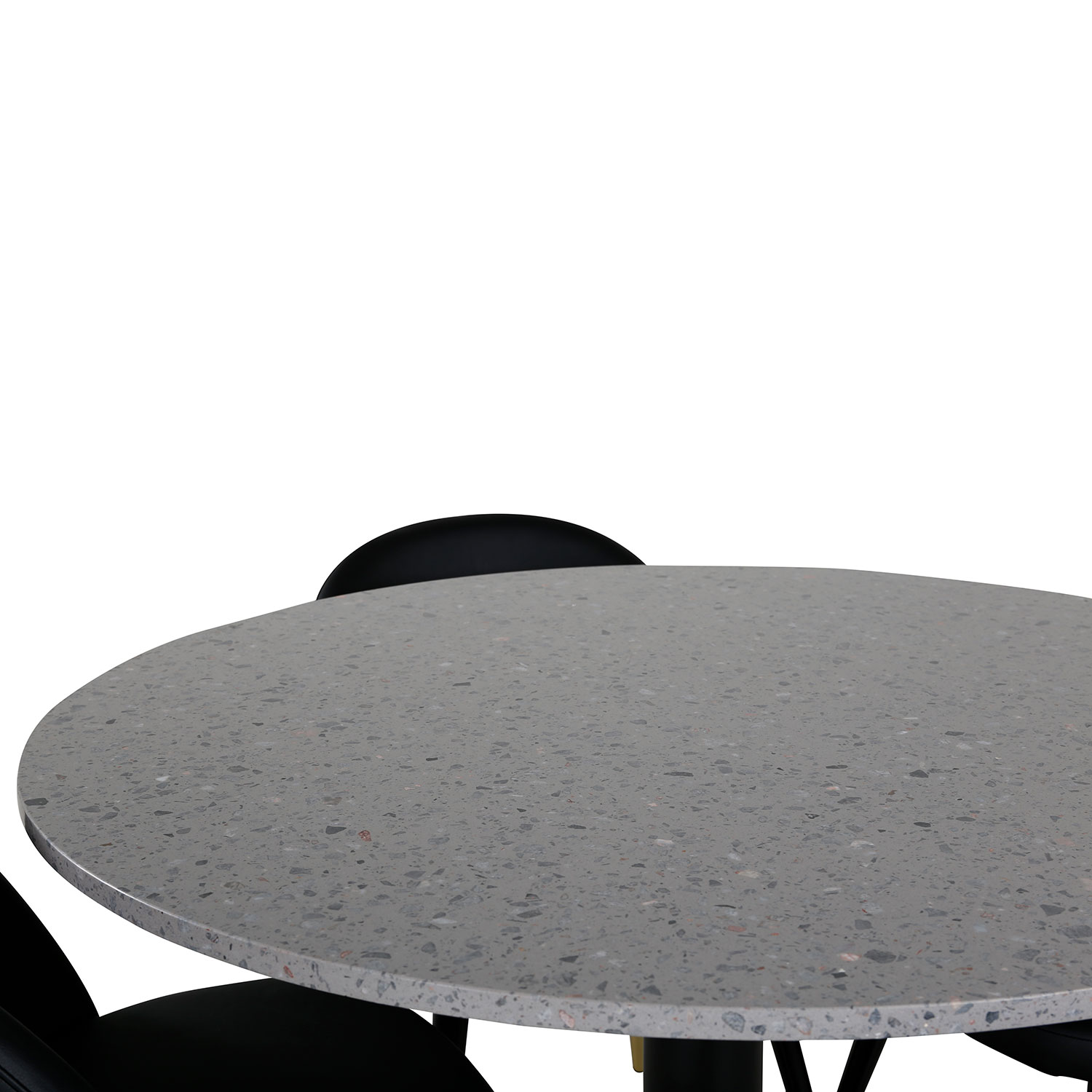 Matgrupp Venture Home Razzia med 4 Velvet stolar Skinn
