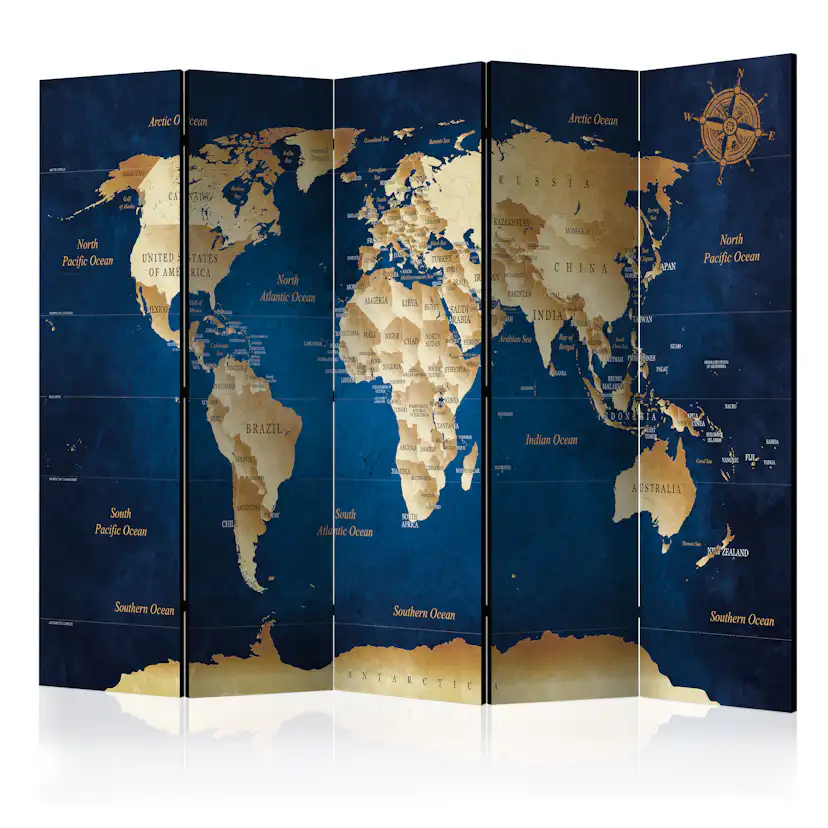 Rumsavdelare Arkiio The Dark Blue Depths 225x172 cm