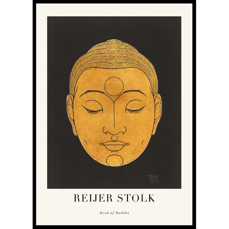 Poster Gallerix Head Of Buddha By Reijer Stolk