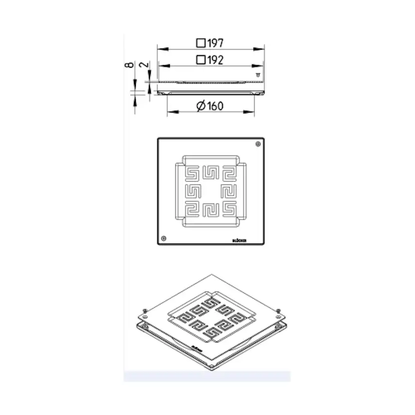 Golvbrunnssil Blücher Klinkerset Athens 200x200