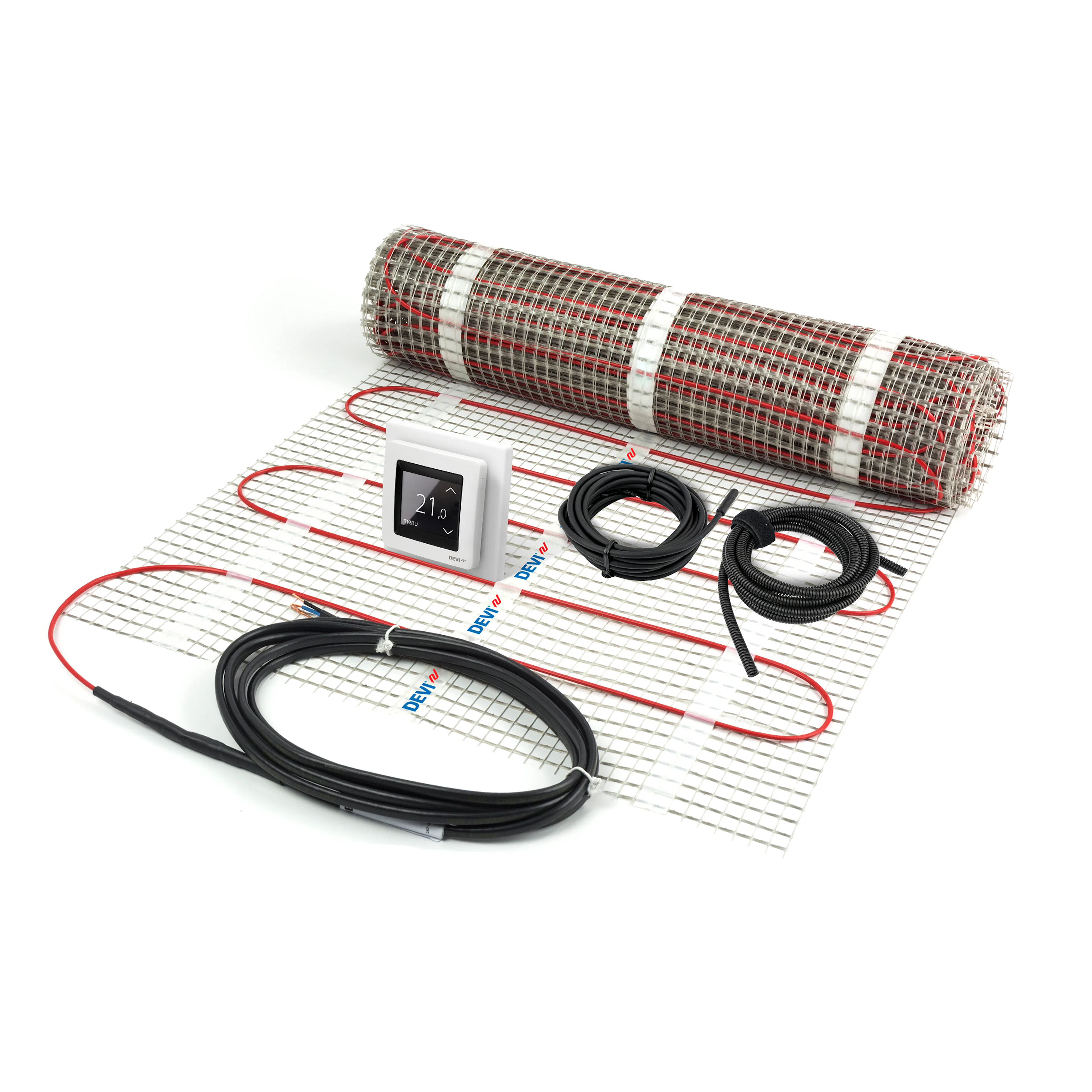DEVI Värmekabelmatta 2M 100W +TERMO Längd: 2 m, Effekt: 100 W