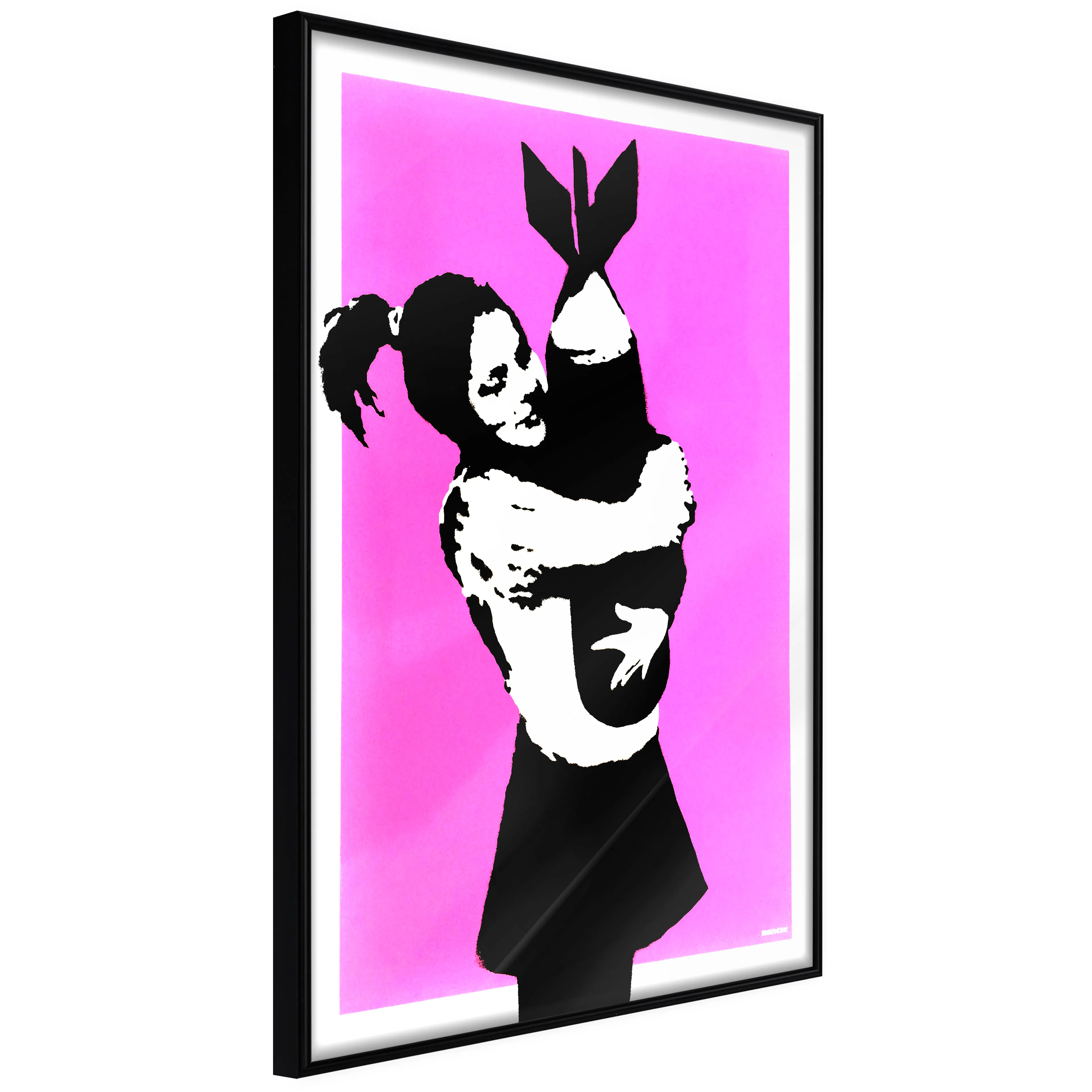 Affisch - Bomb Hugger [Poster] 40x60 Svart ram, 40x60 cm