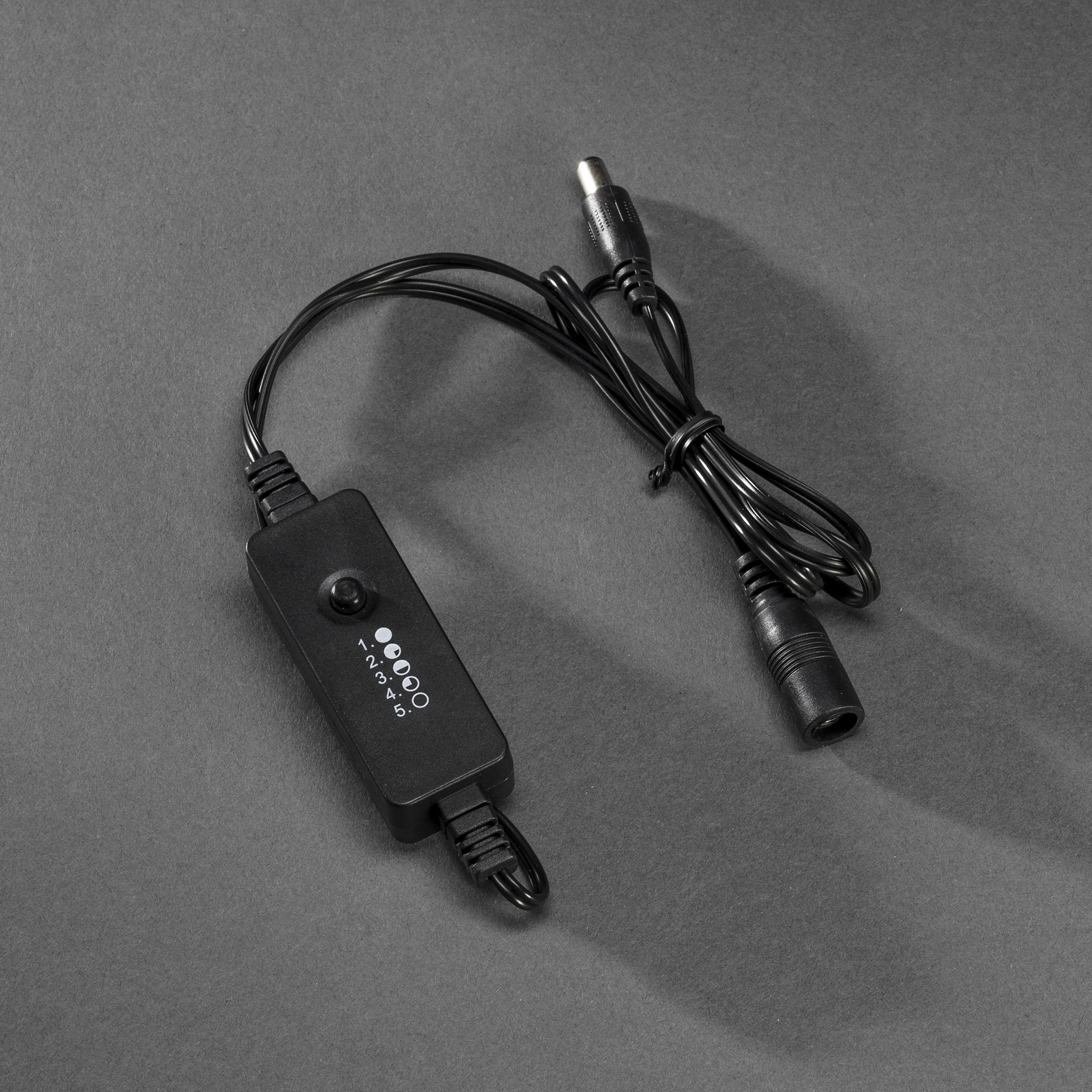 Dimmer 5 steg inomhus svart Svart