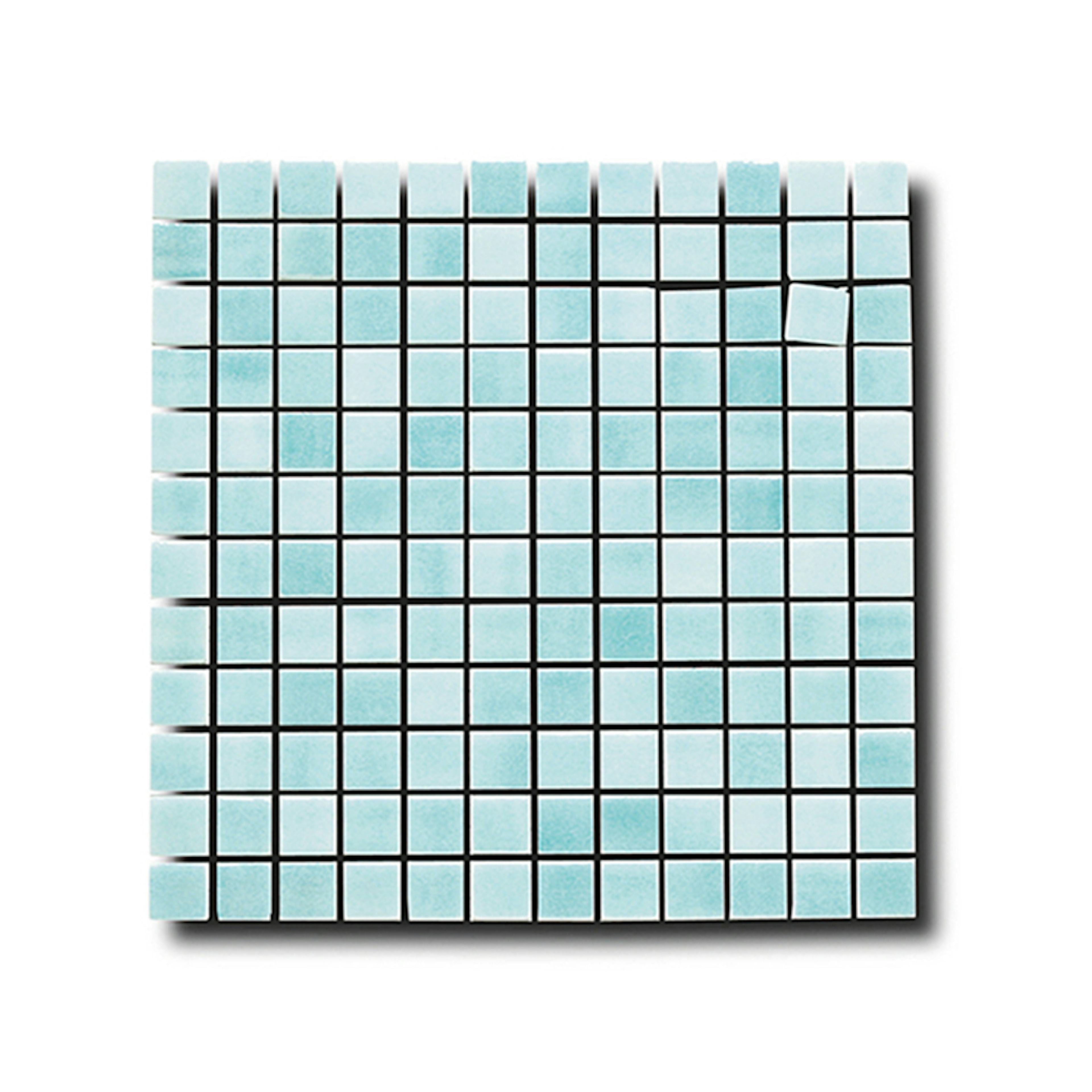 Mosaik Lhådös Glasmosaik Aqua 2,5x2,5 cm