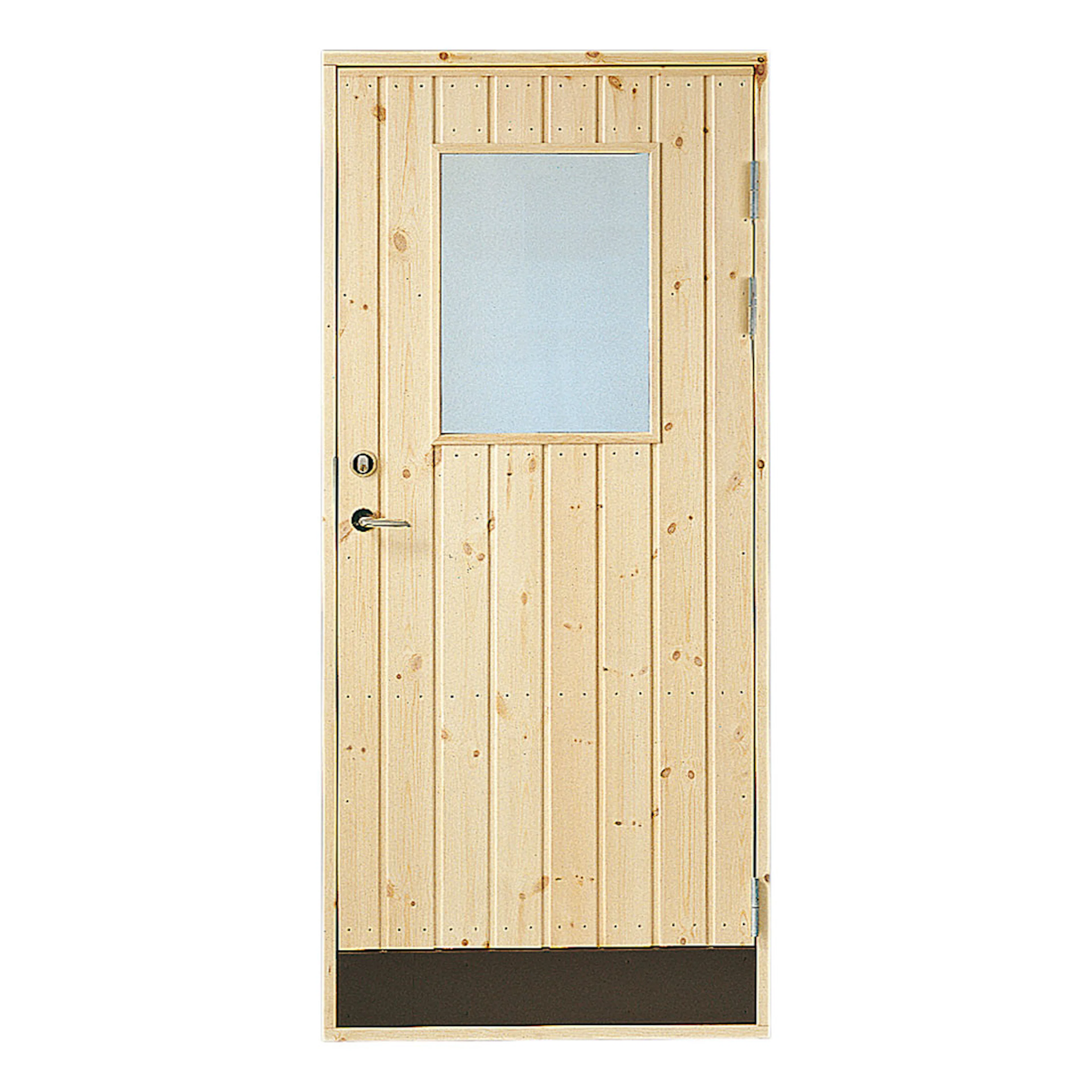 Förrådsdörr Jabo 18° Rak Glas