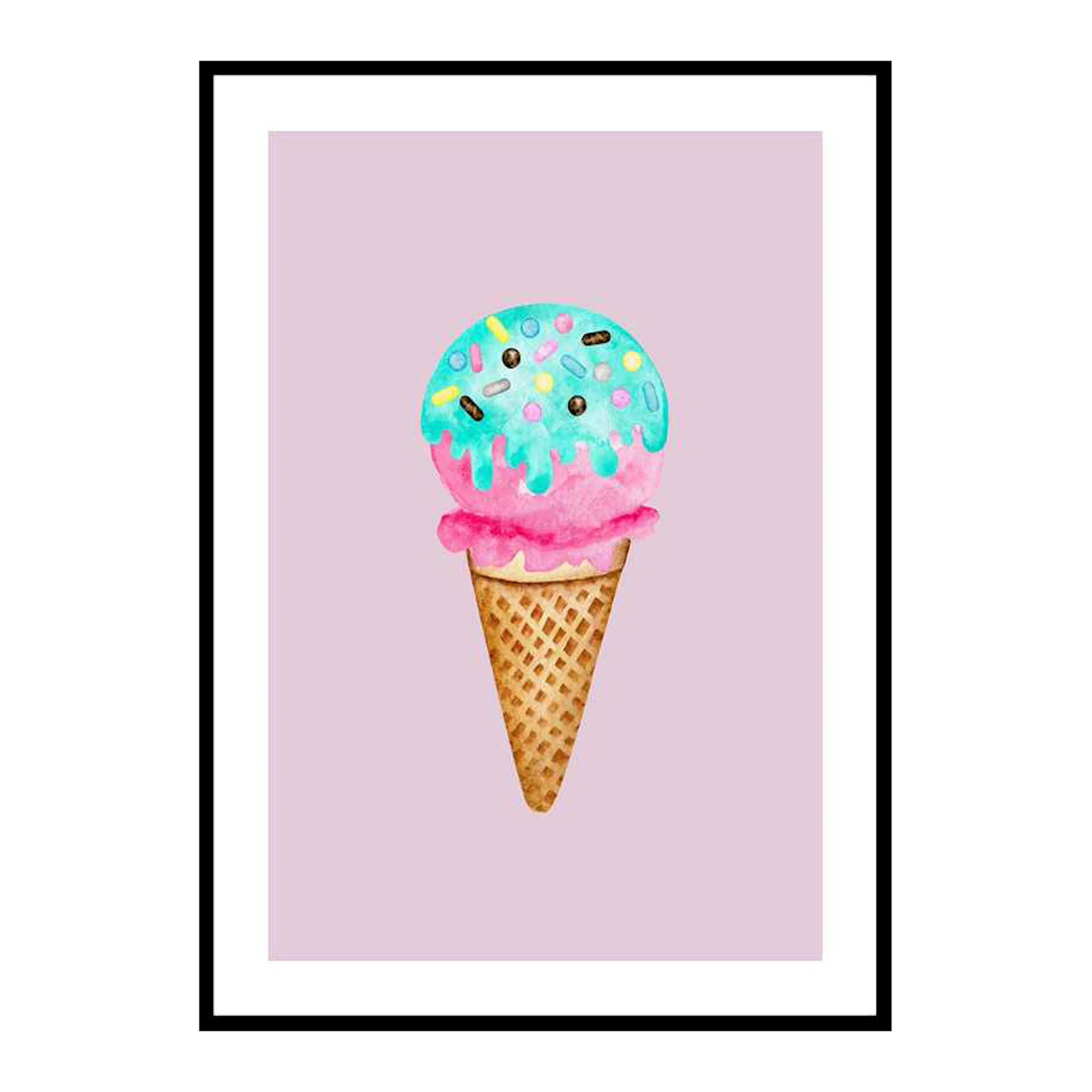 Poster Gallerix Ice Cream In Pink