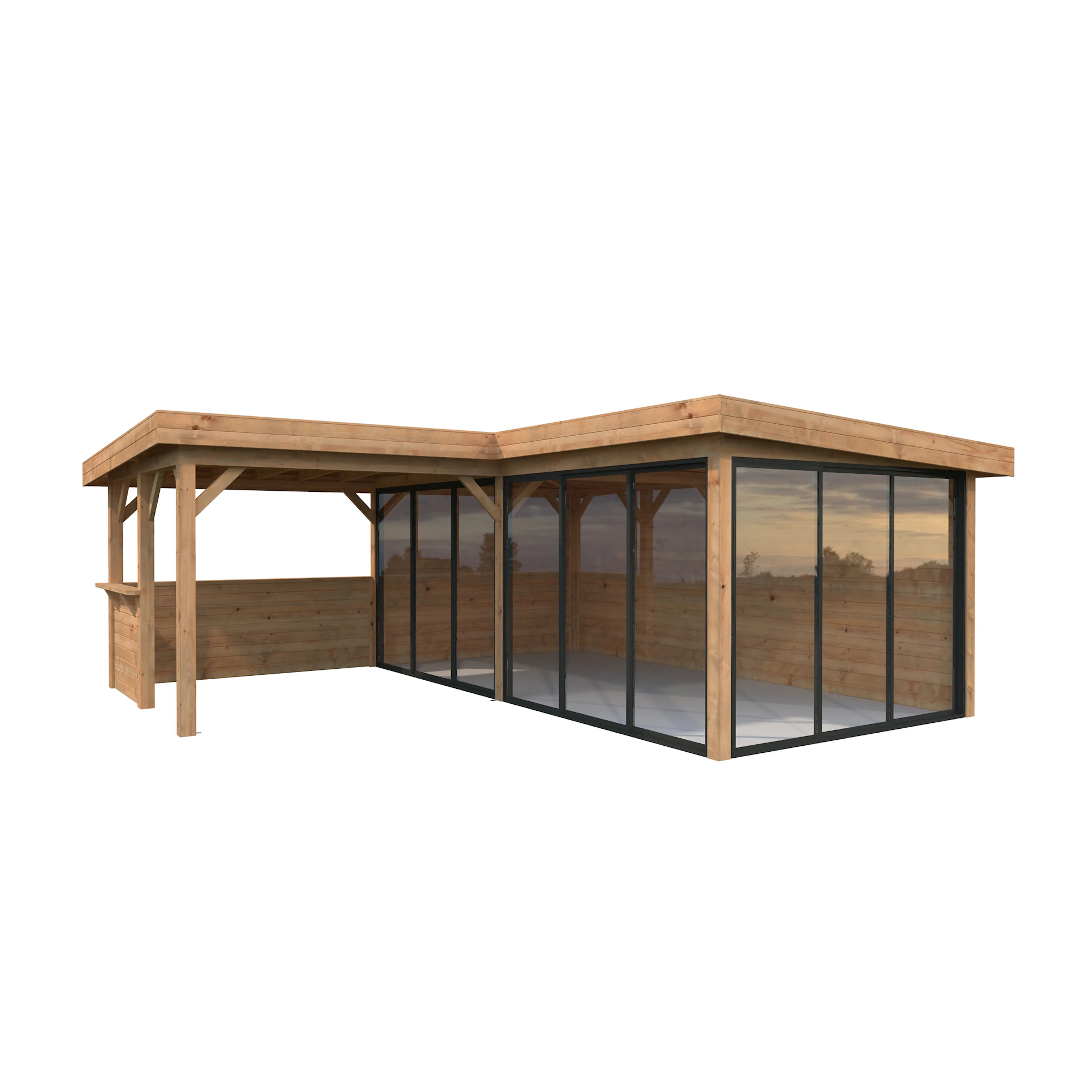 Lenna 24,9 m2 Set 723 Slide Plus BNDIP Brun impregnerad