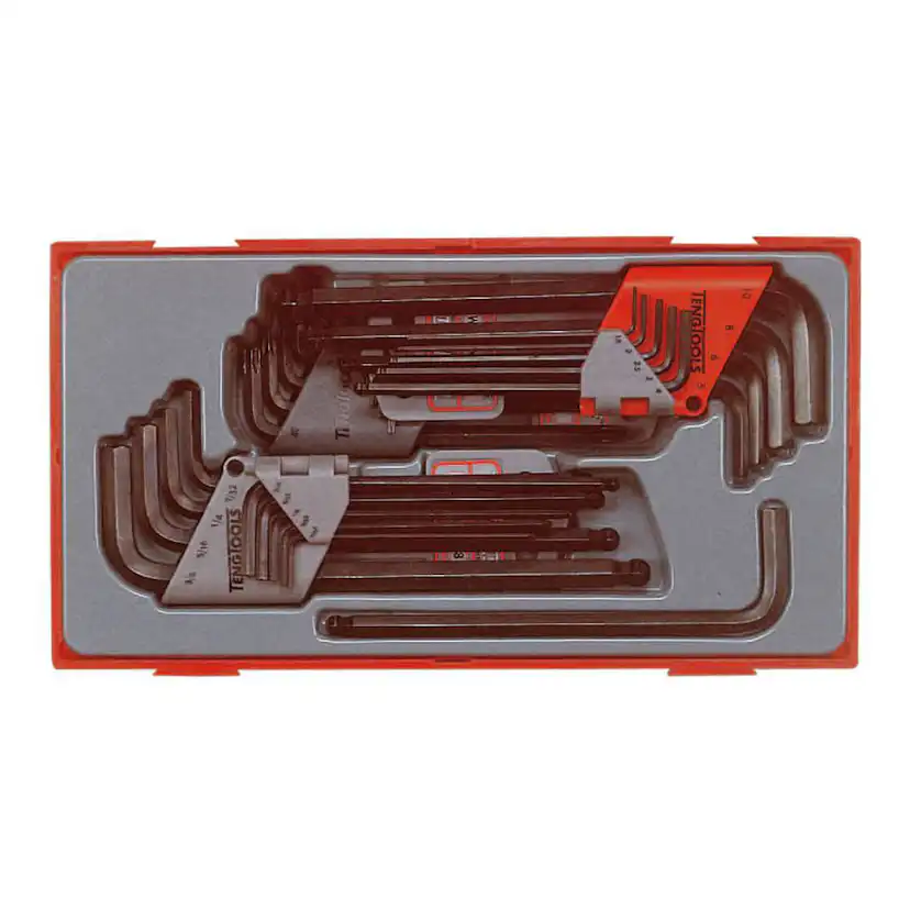 Sexkant-/TX nyckelsats 28 delar Teng Tools TTHT28