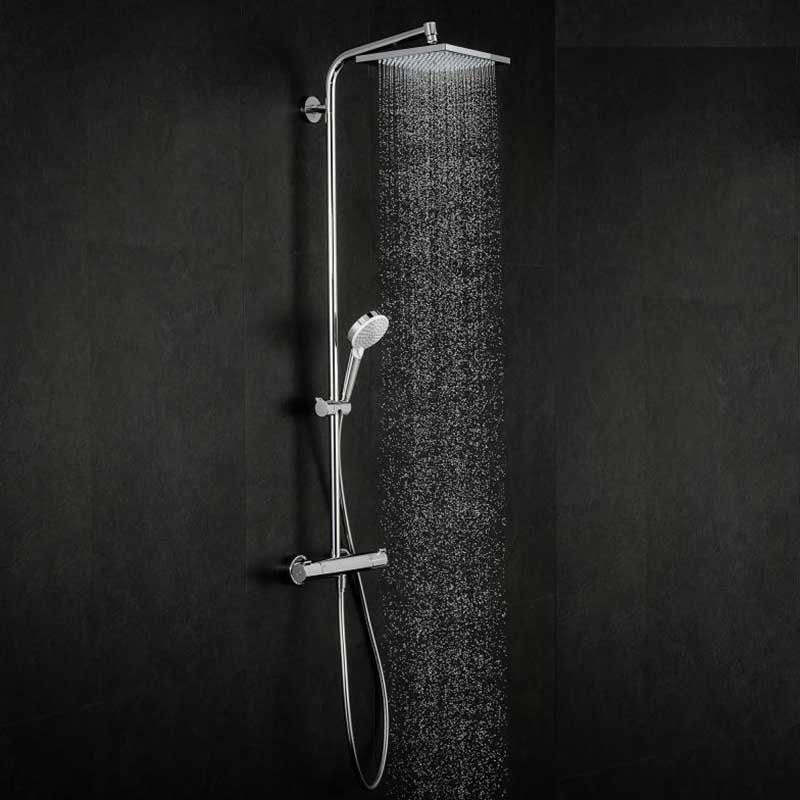 Takduschset Hansgrohe Crometta E 240 1jet Showerpipe EcoSmart 150 cc