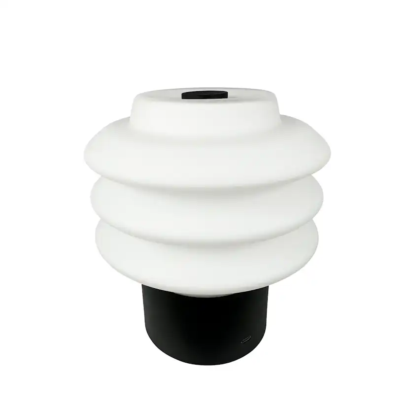 Portabel Bordslampa Dyberg Larsen Diva LED Svart/Mässing