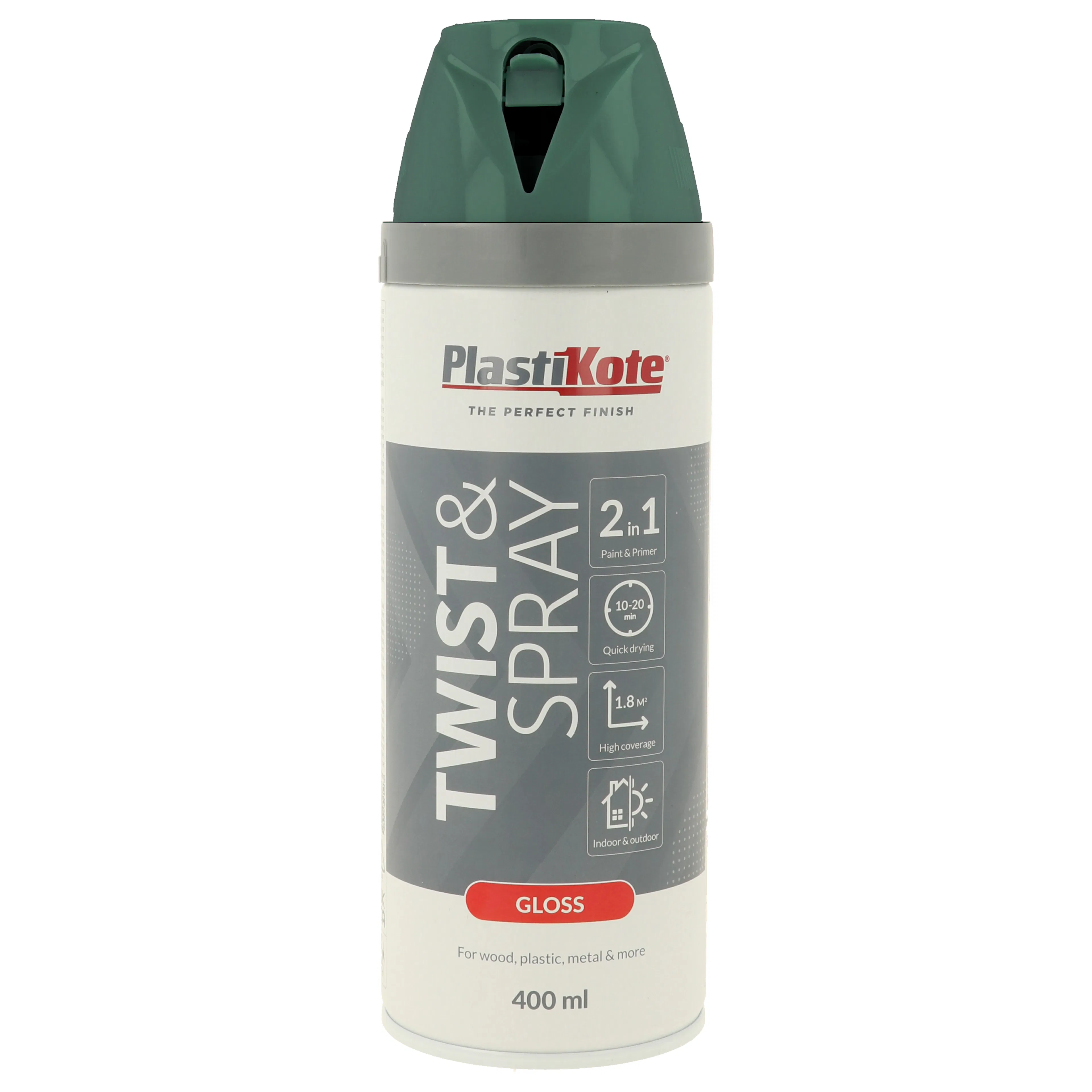Sprayfärg Plasti-koteT&S Gräsgrön Blank 400 ml