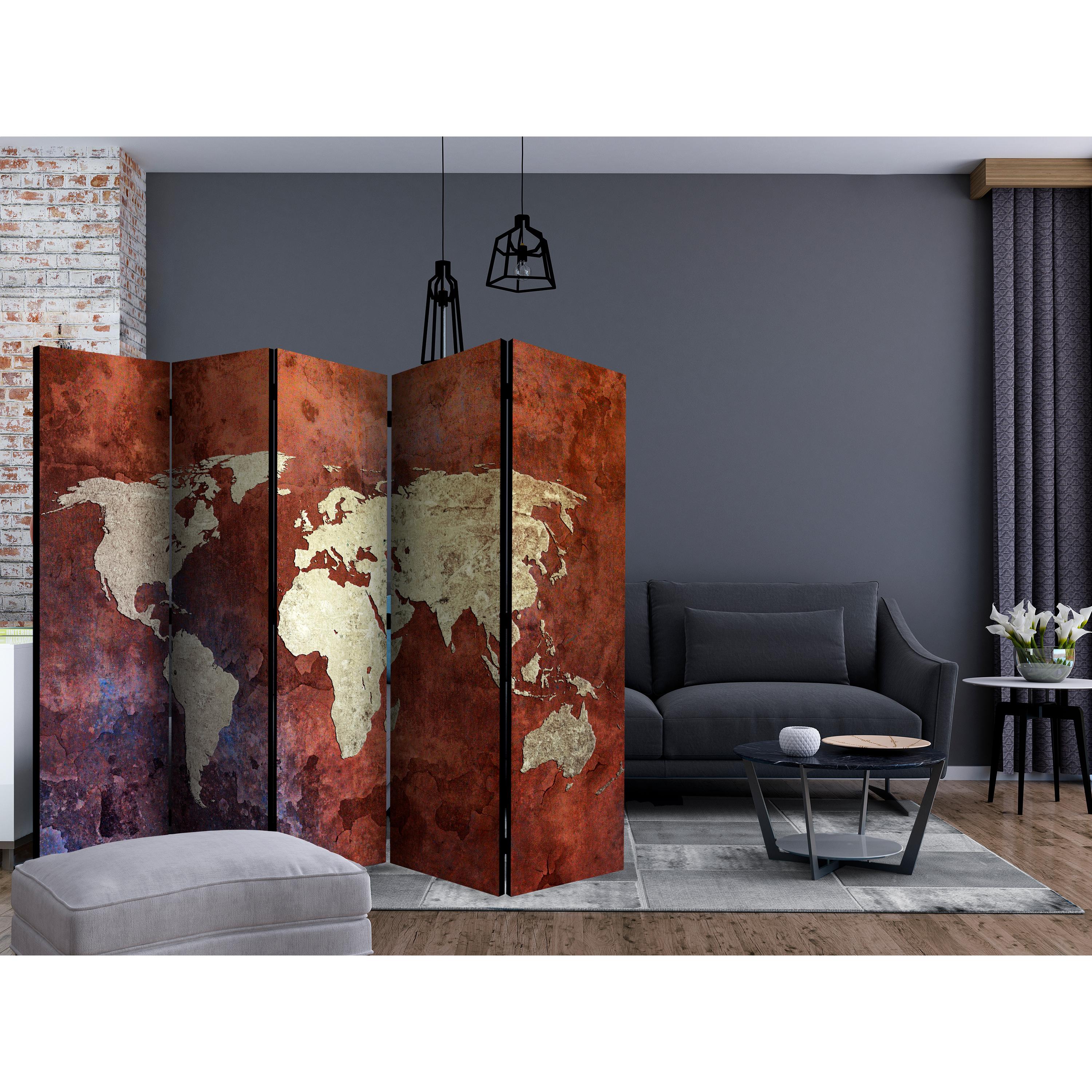 Rumsavdelare Arkiio Iron Continents II 225x172 cm