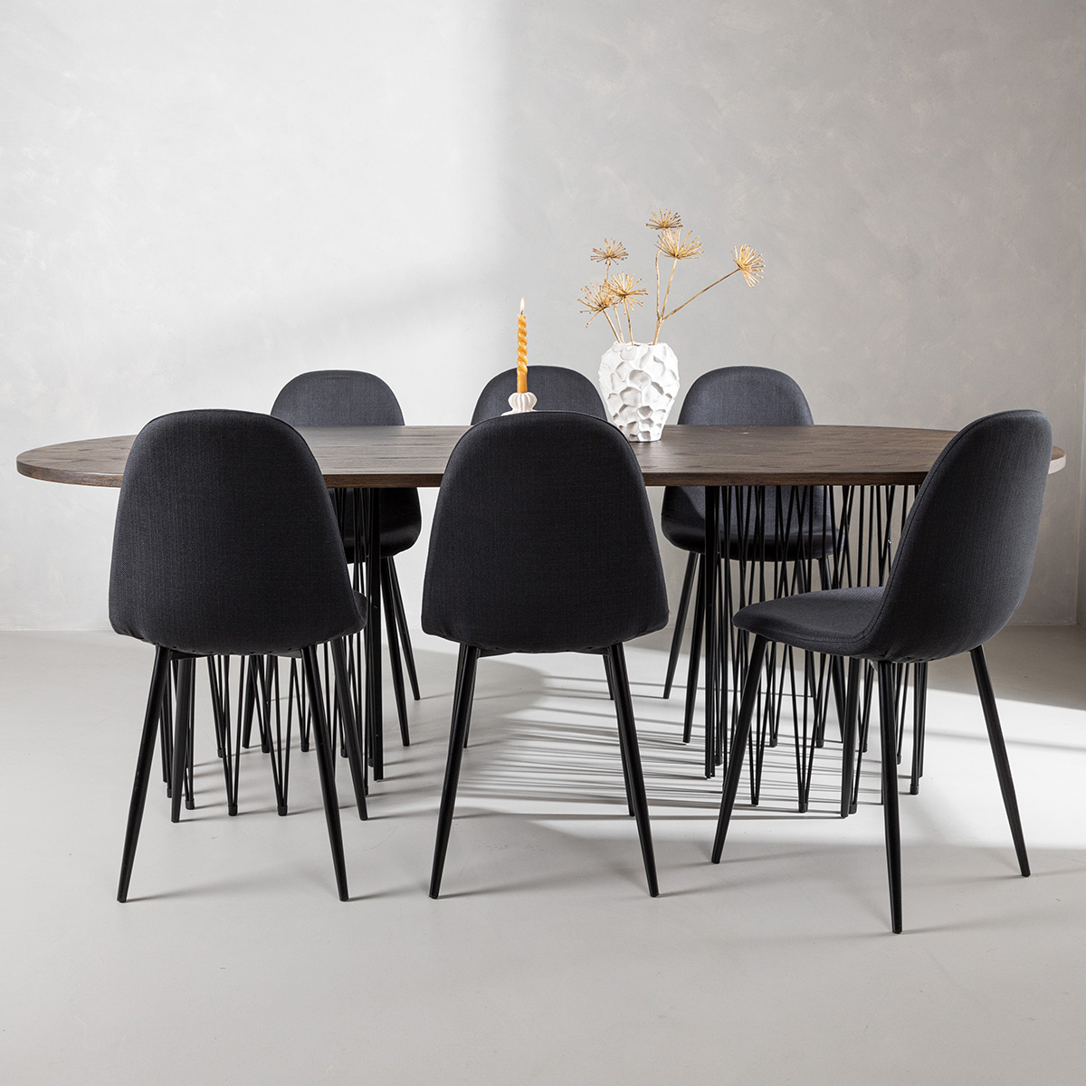 Matgrupp furniture/fashion Stone med 6 Polar Stolar