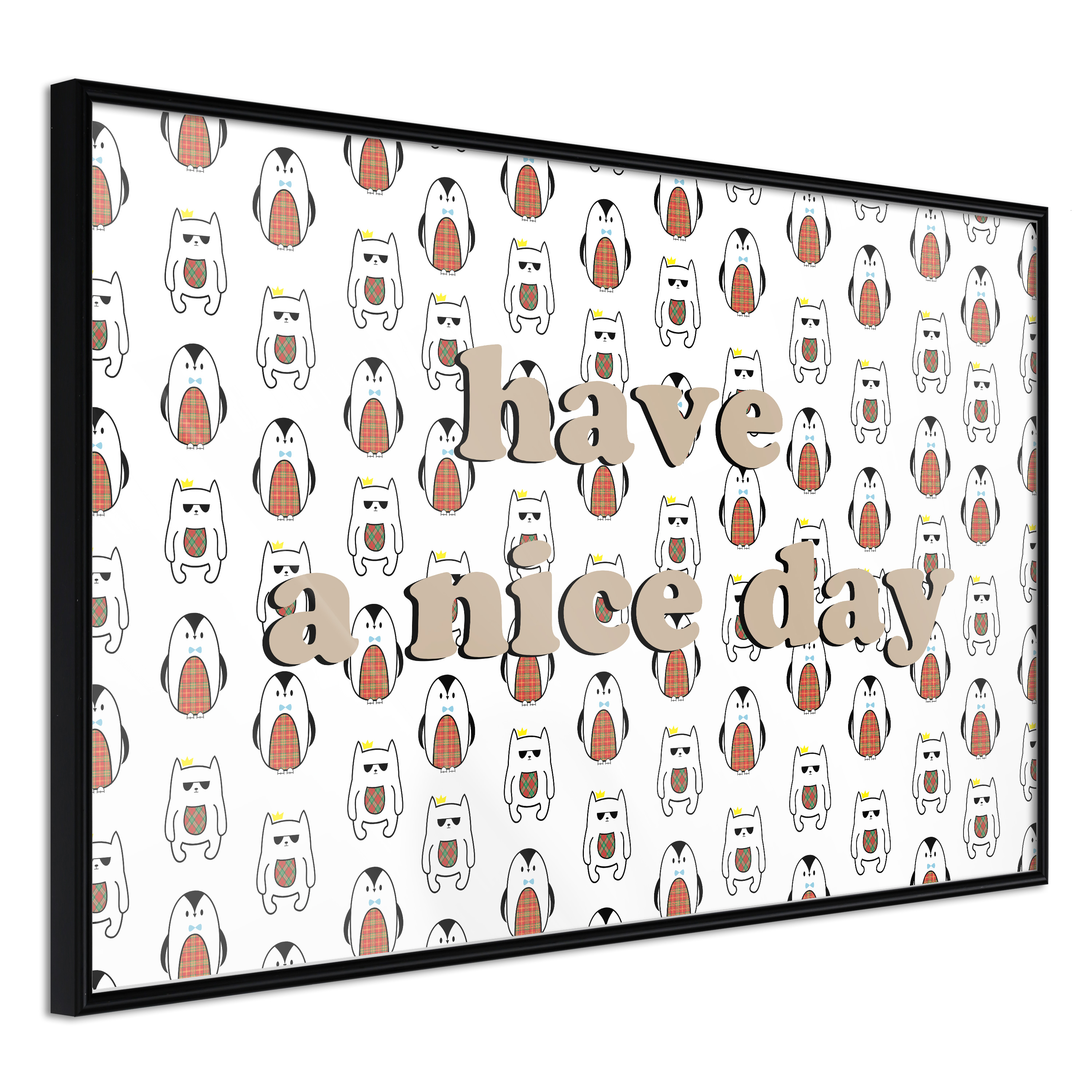 Affisch - Have a Nice Day [Poster] 45x30 Svart ram, 45x30 cm