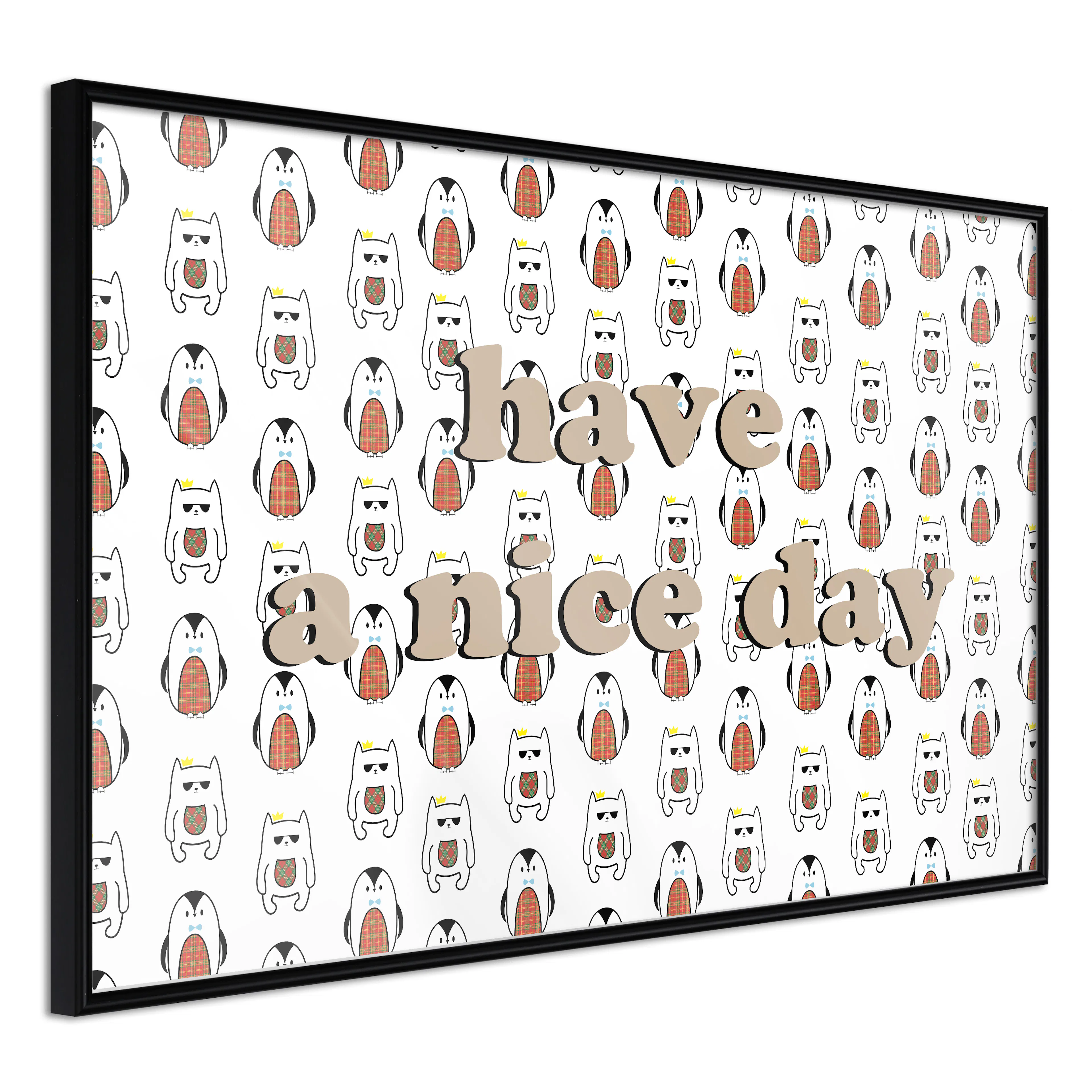 Affisch - Have a Nice Day [Poster] 60x40 Svart ram, 60x40 cm